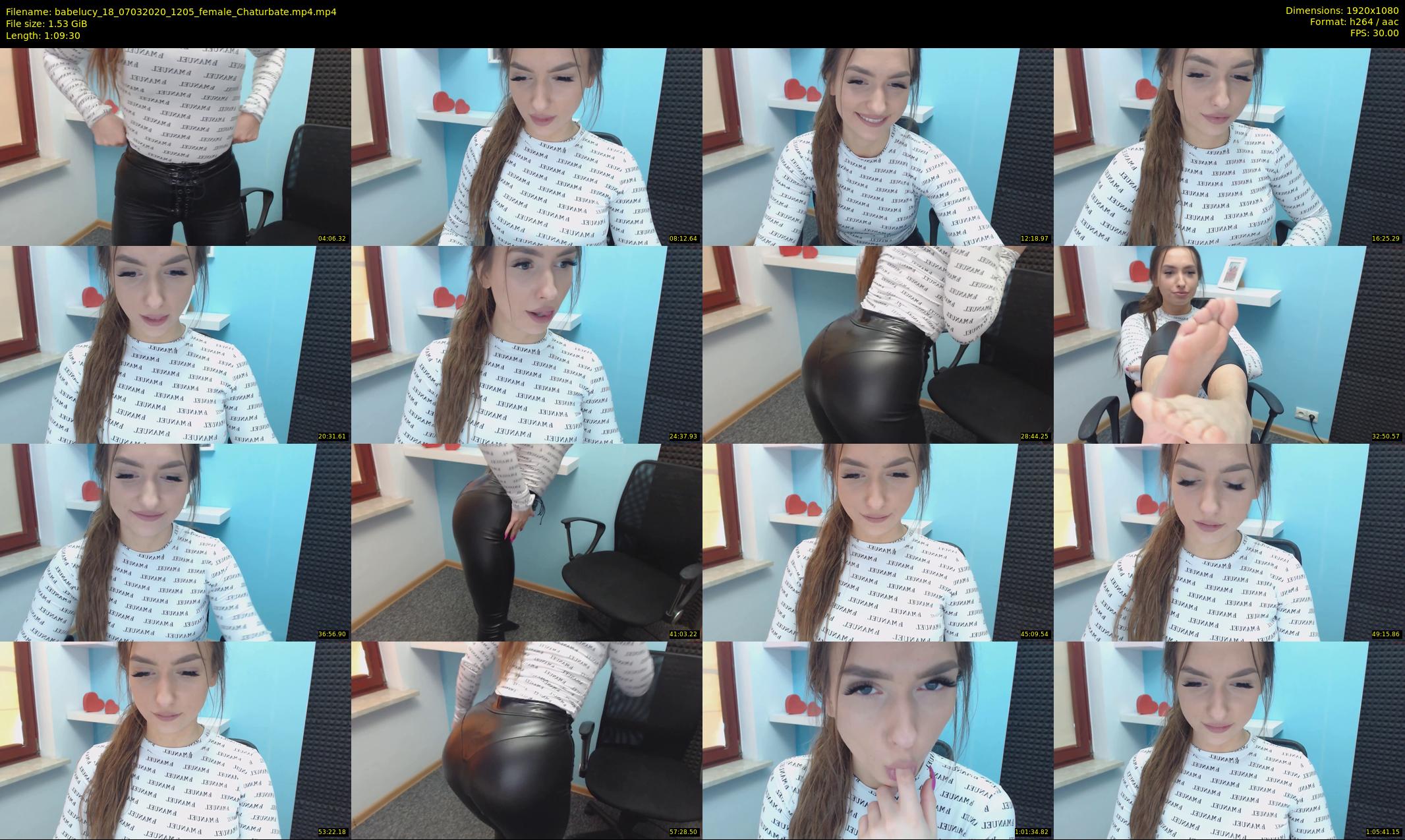 babelucy_18 — 70 minute Chaturbate female cam show recording, 1080p, Mar 7, 2020