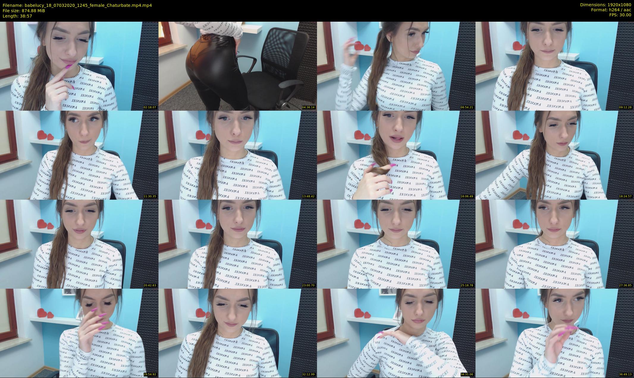 babelucy_18 — 39 minute Chaturbate female cam show recording, 1080p, Mar 7, 2020
