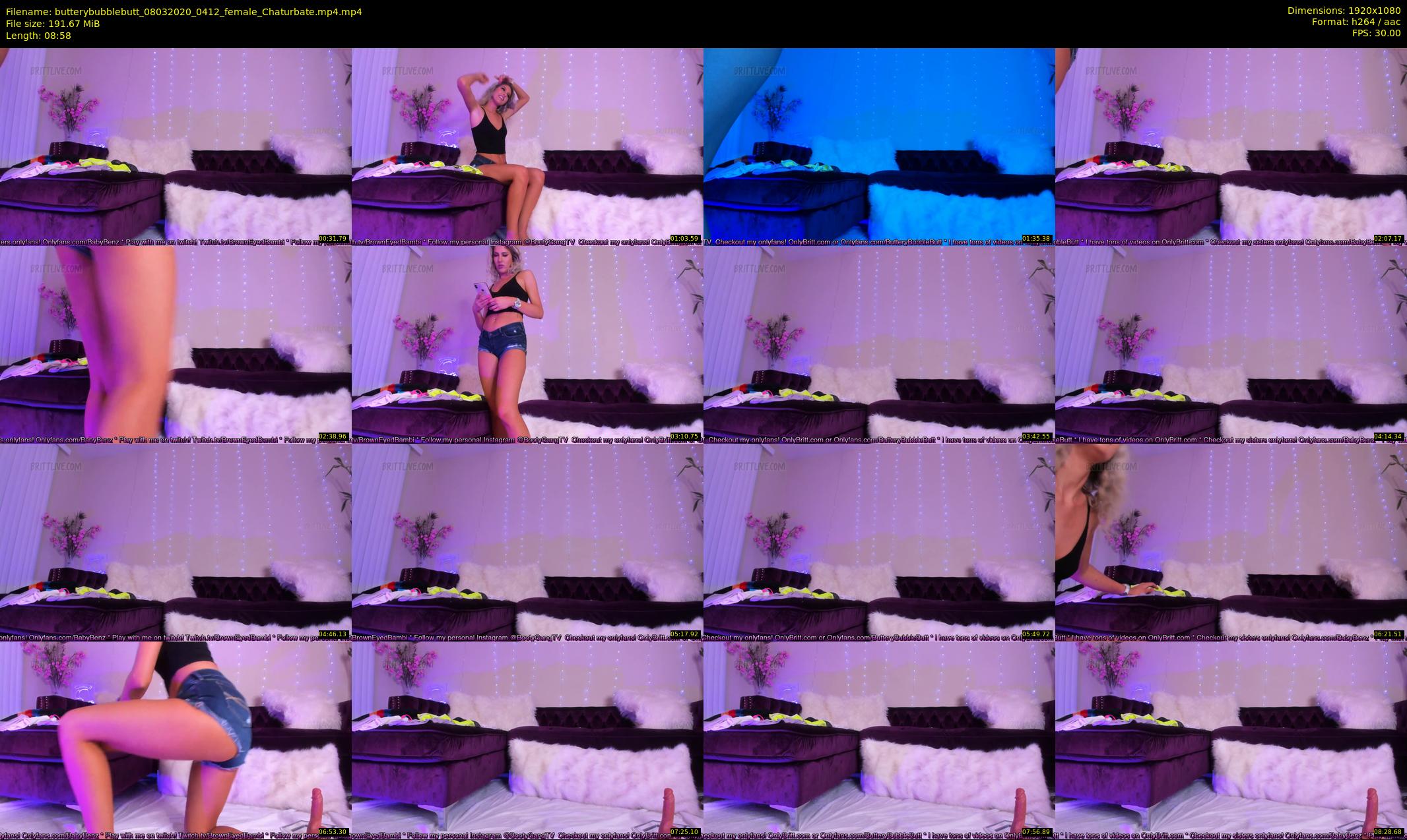 butterybubblebutt — 9 minute Chaturbate couple cam show recording, 1080p, Mar 8, 2020