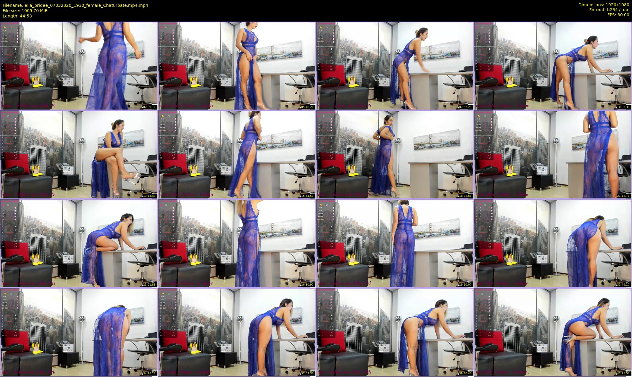 ella_pridee — 45 minute Chaturbate female cam show recording, 1080p, Mar 7, 2020