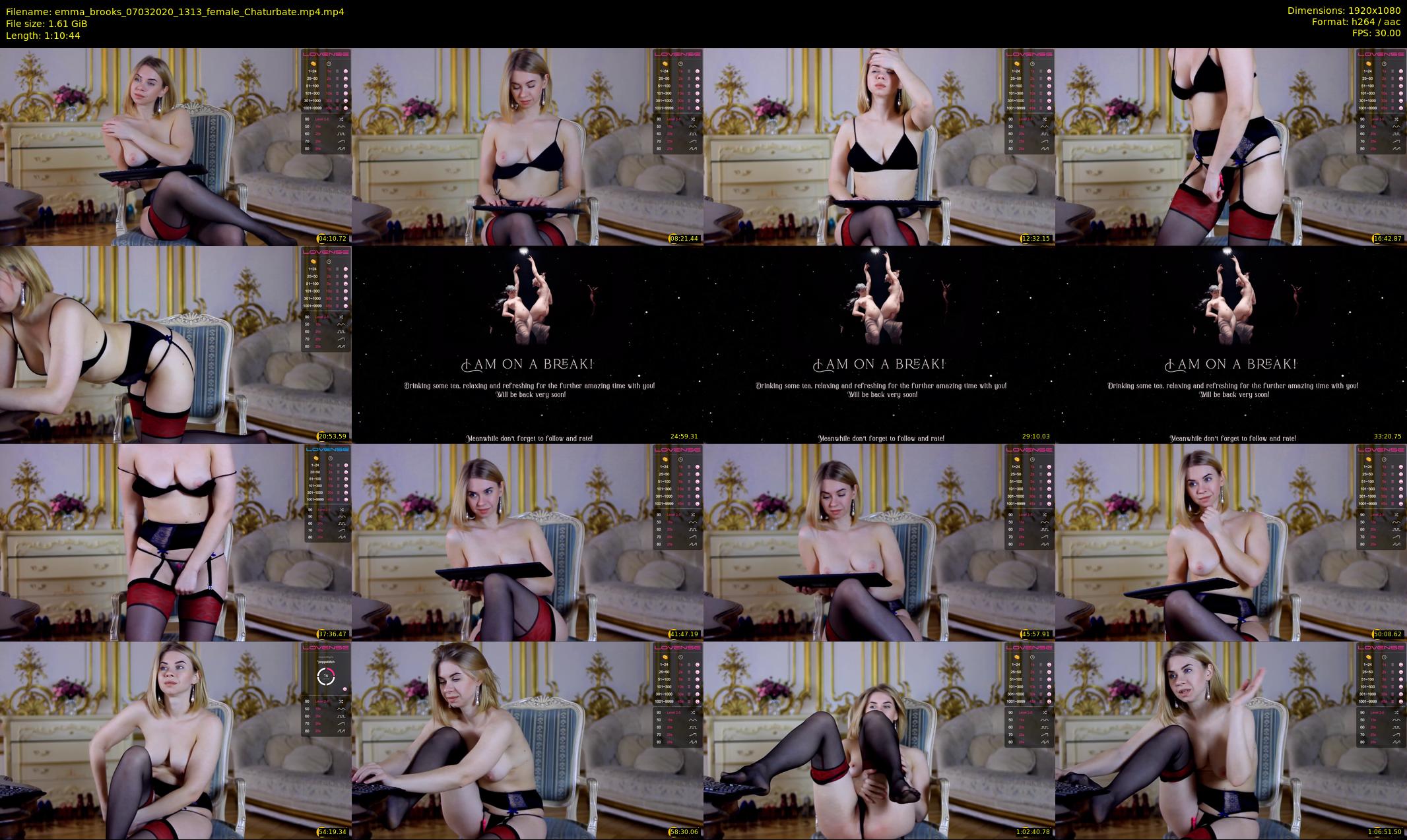 emma_brooks — 71 minute Chaturbate female cam show recording, 1080p, Mar 7, 2020