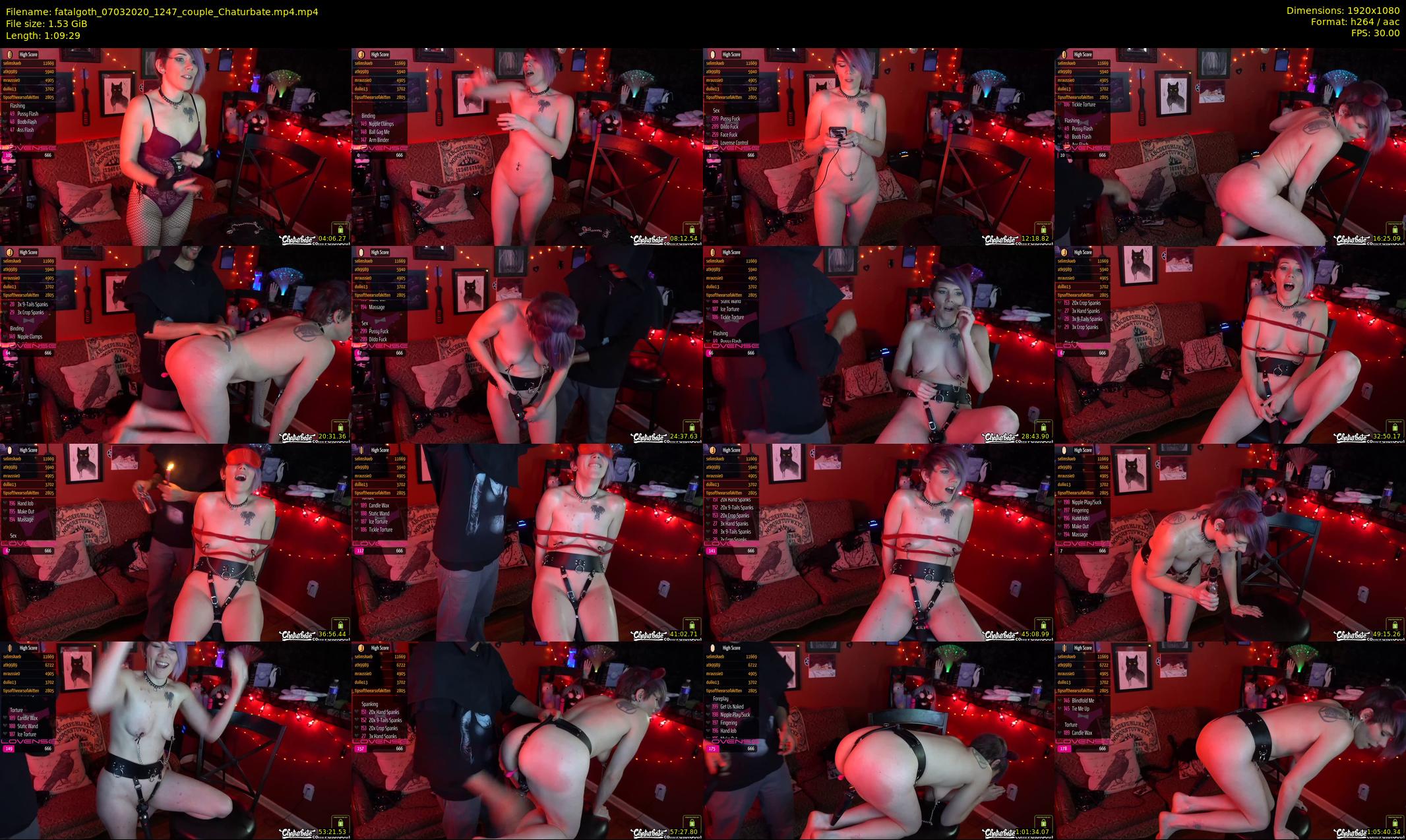 fatalgoth — 70 minute Chaturbate couple cam show recording, 1080p, Mar 7, 2020