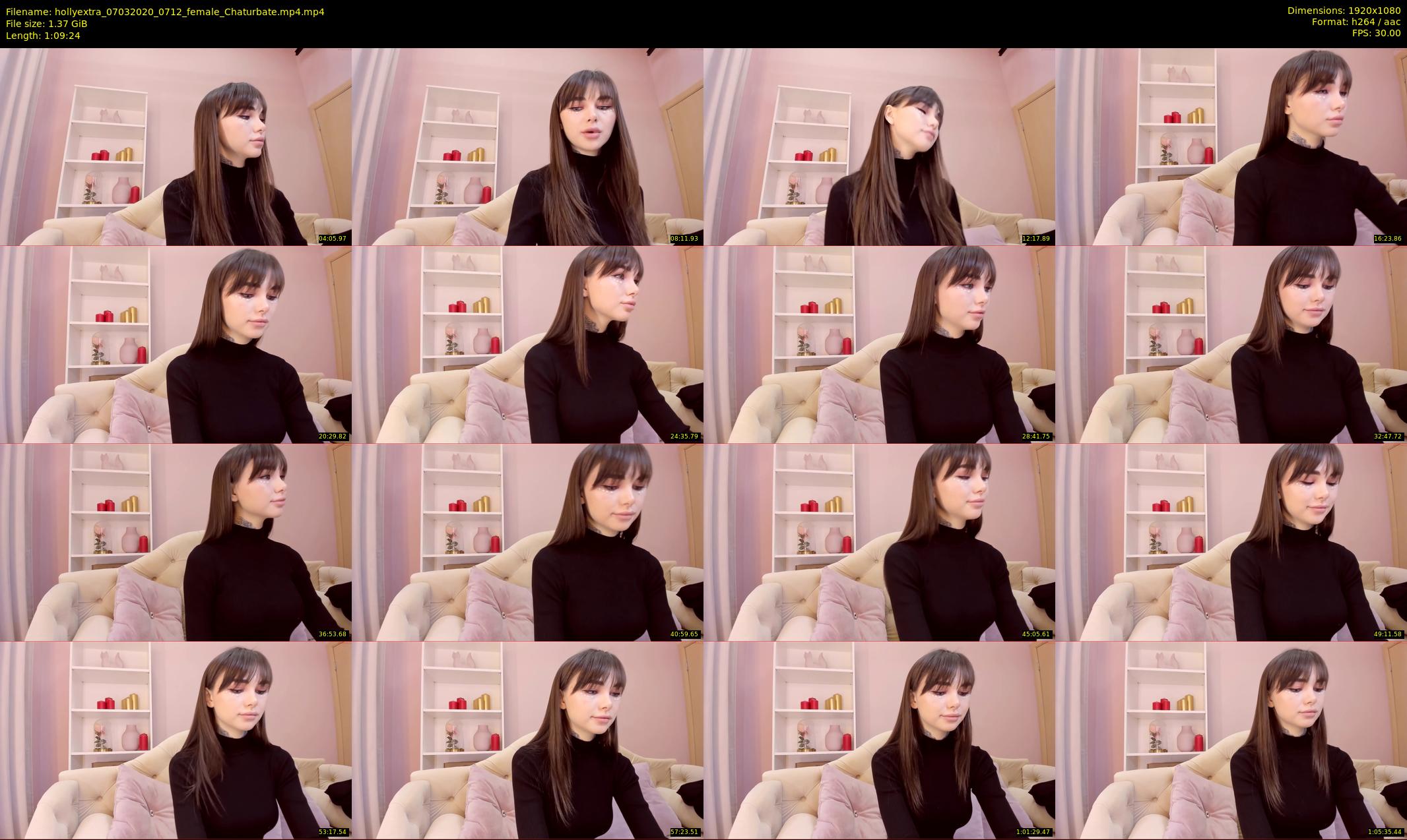 hollyextra — 70 minute Chaturbate female cam show recording, 1080p, Mar 7, 2020