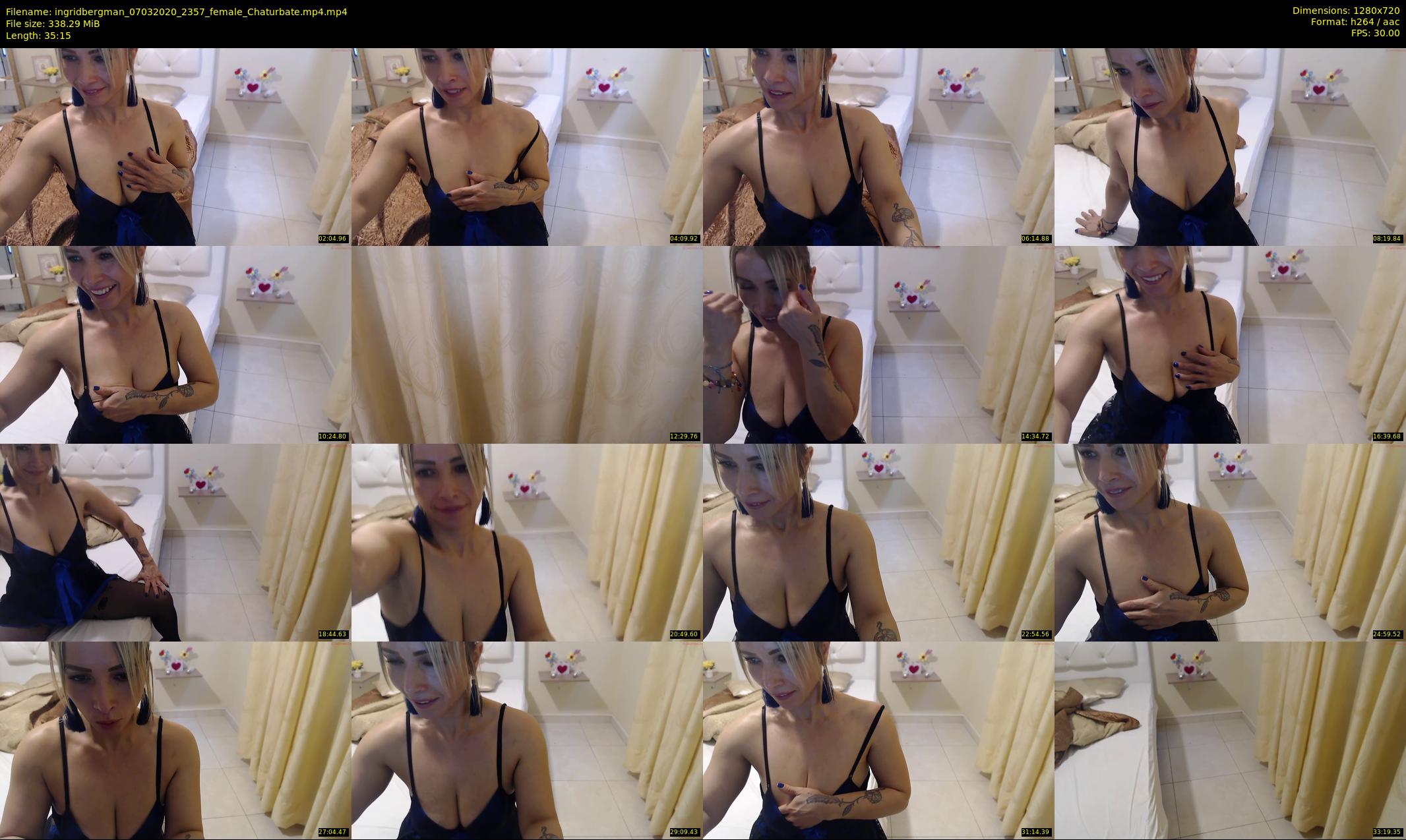ingridbergman — 36 minute Chaturbate female cam show recording, 720p, Mar 7, 2020