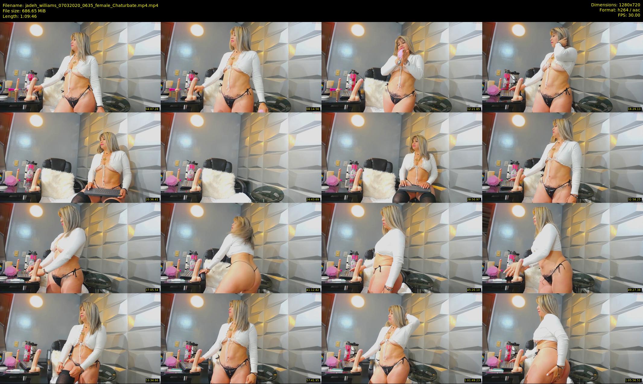 jadeh_williams — 70 minute Chaturbate female cam show recording, 720p, Mar 7, 2020