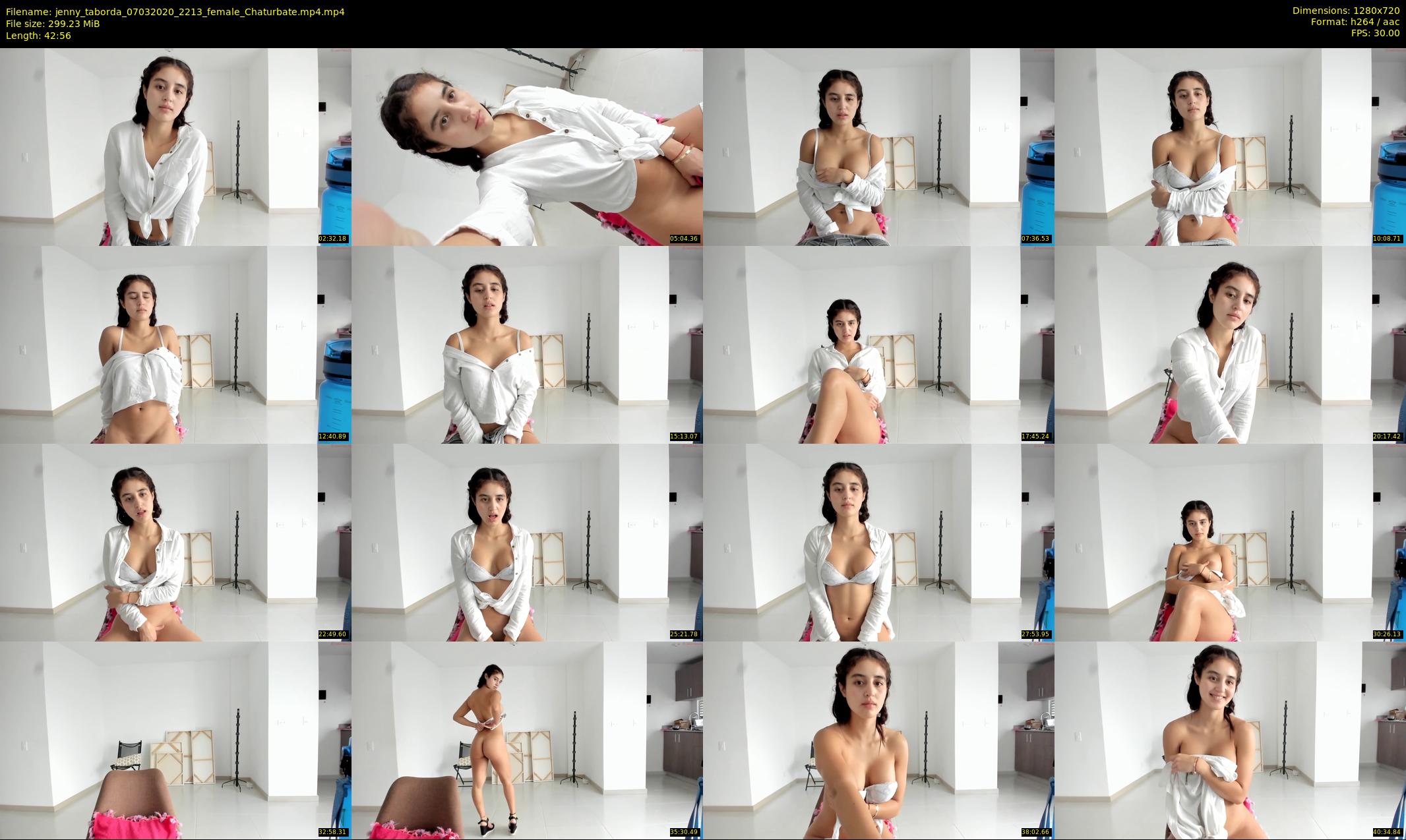 jenny_taborda — 43 minute Chaturbate female cam show recording, 720p, Mar 7, 2020