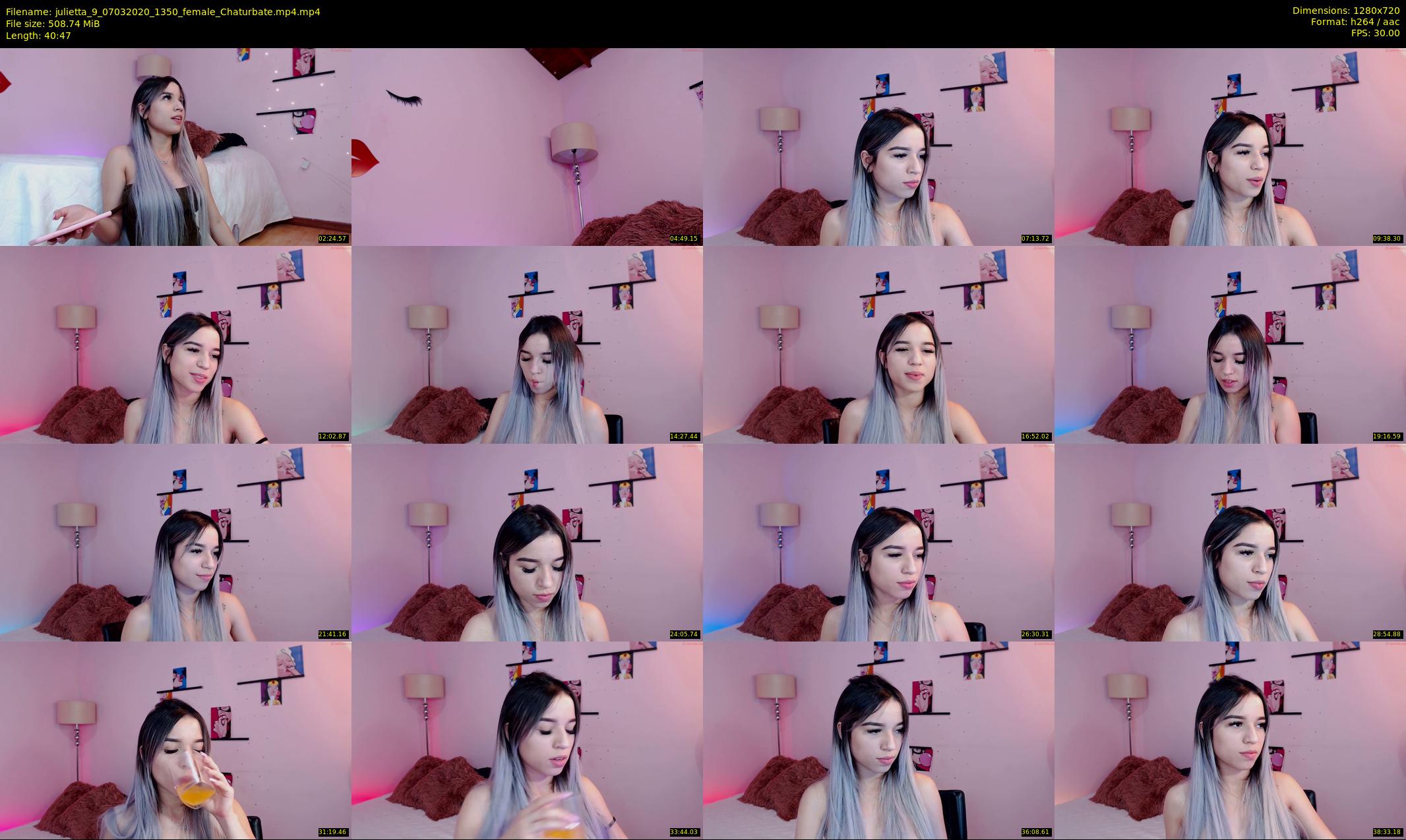 julietta_9 — 41 minute Chaturbate female cam show recording, 720p, Mar 7, 2020
