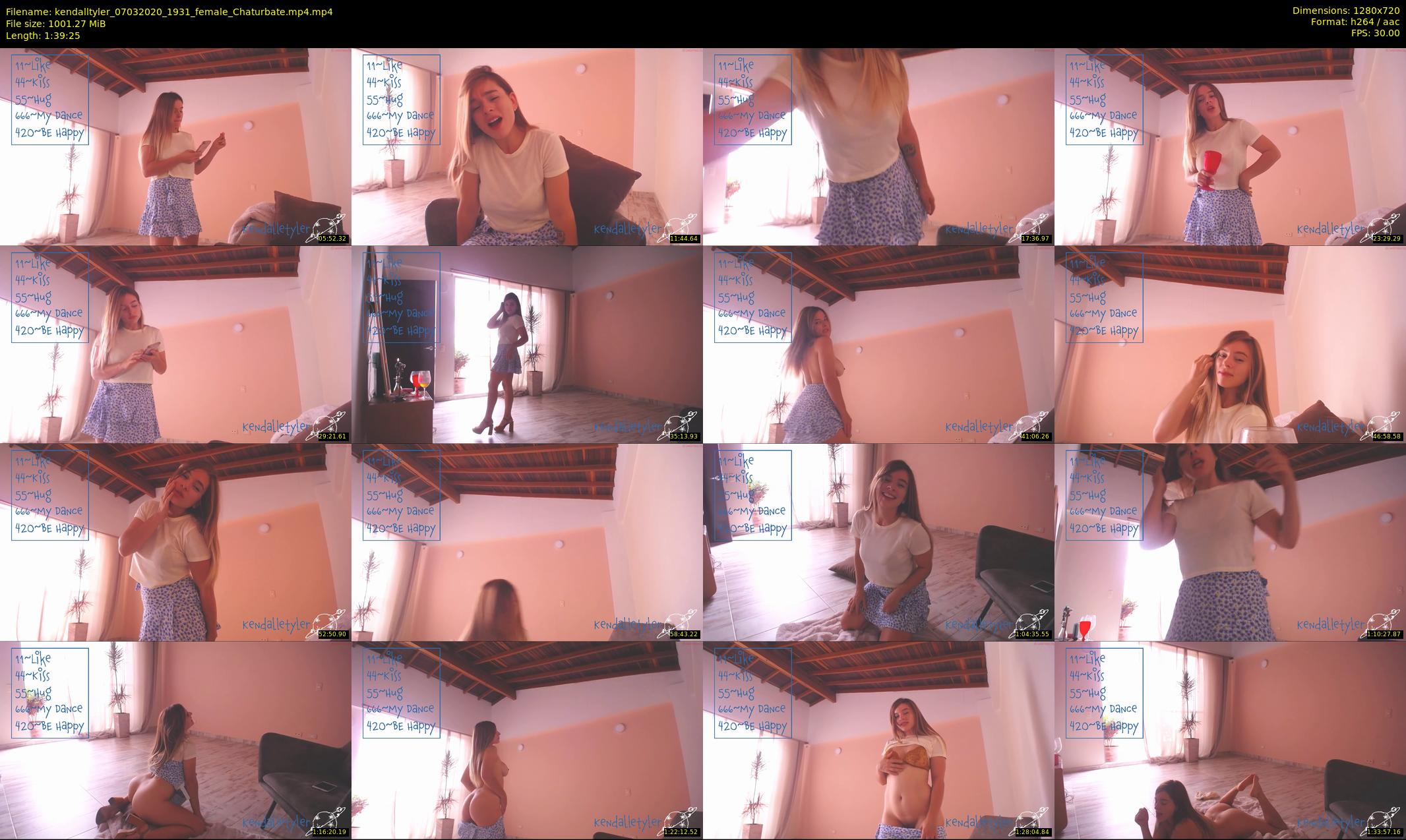 kendalltyler — 100 minute Chaturbate female cam show recording, 720p, Mar 7, 2020