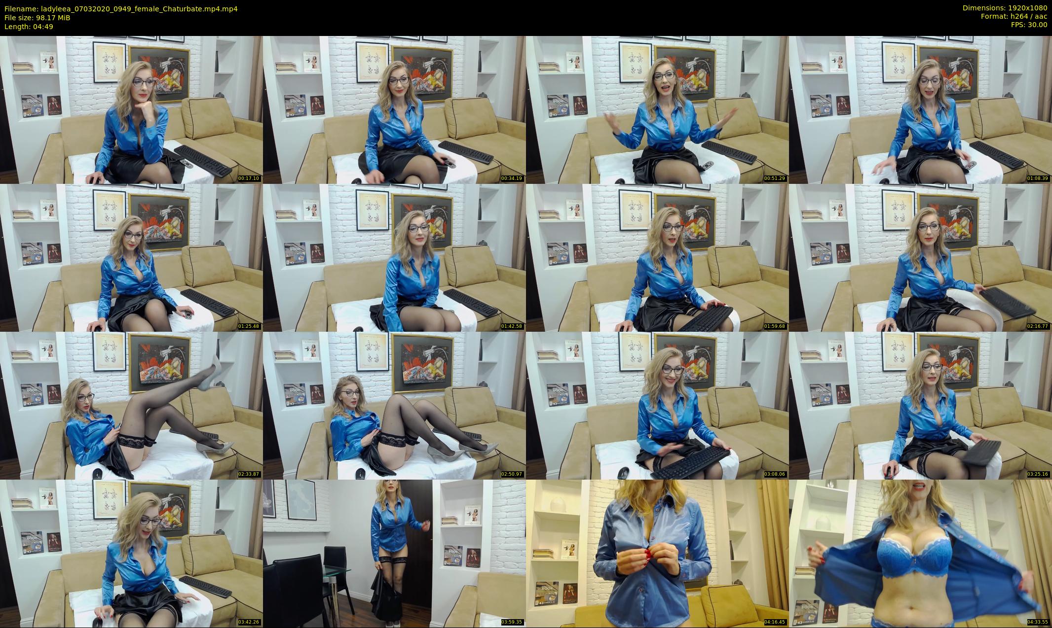 ladyleea — 5 minute Chaturbate female cam show recording, 1080p, Mar 7, 2020