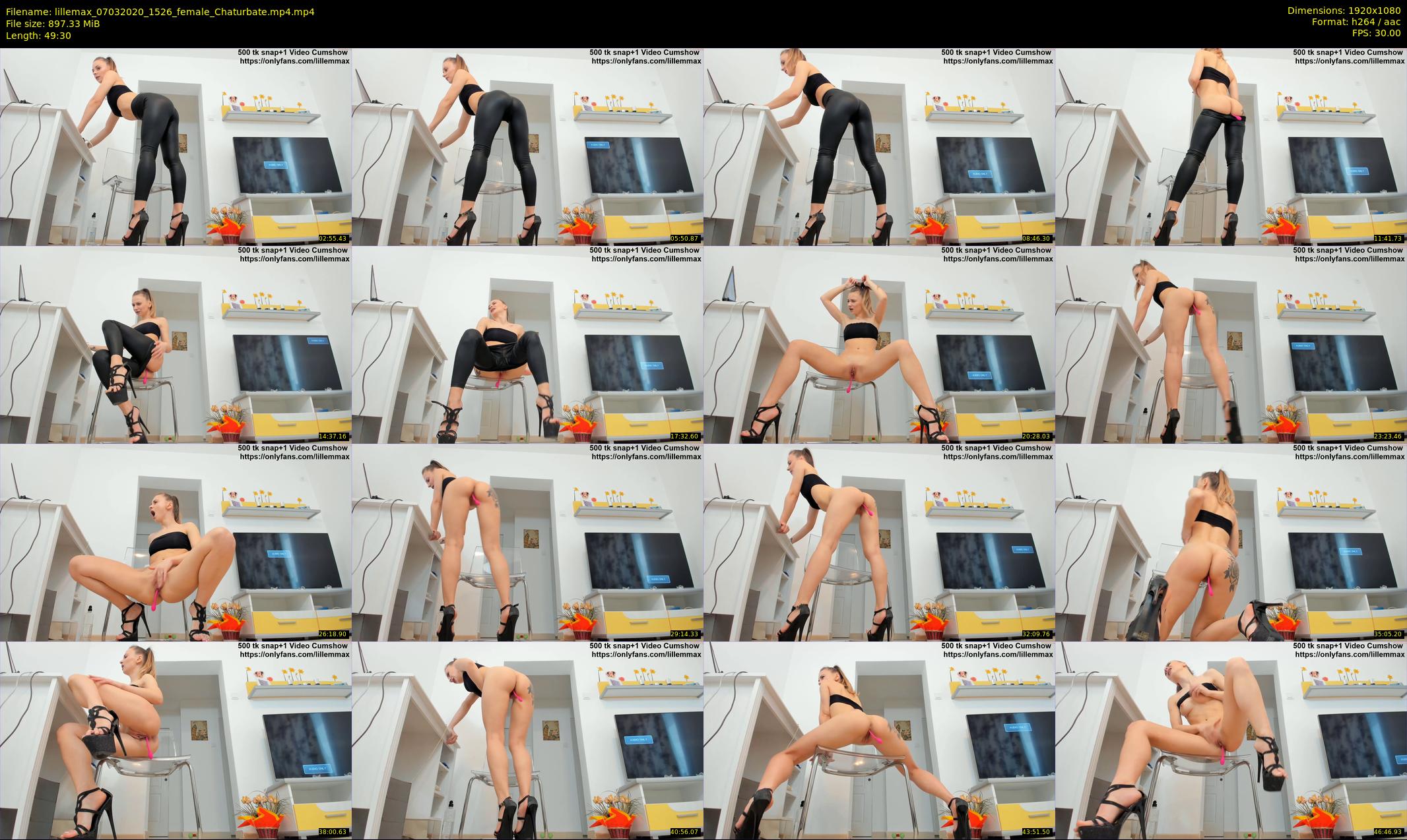 lillemax — 50 minute Chaturbate female cam show recording, 1080p, Mar 7, 2020