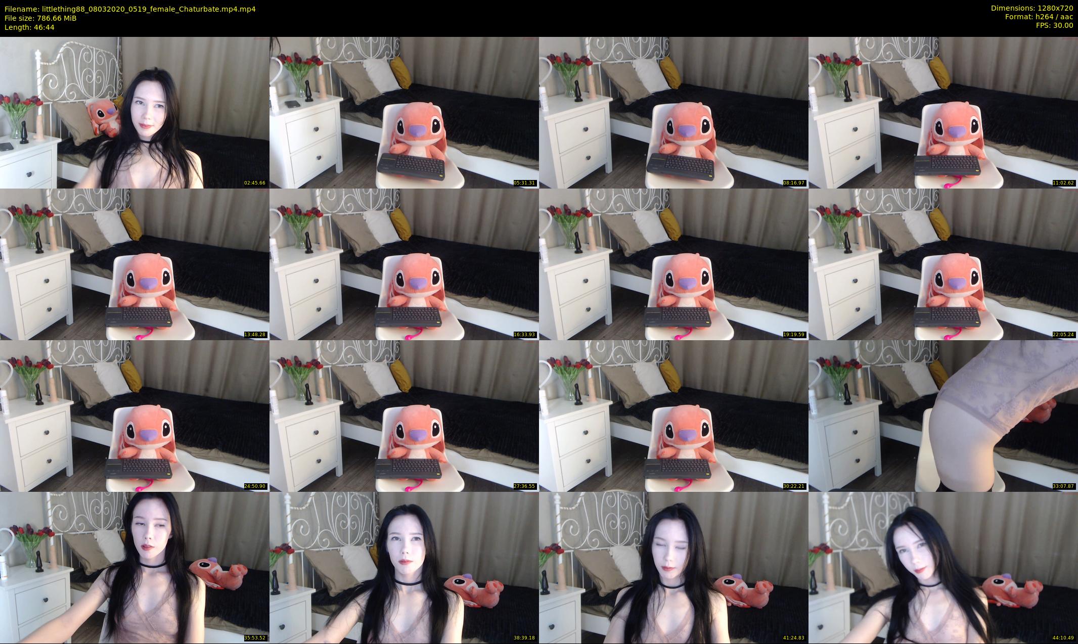 littlething88 — 47 minute Chaturbate female cam show recording, 720p, Mar 8, 2020