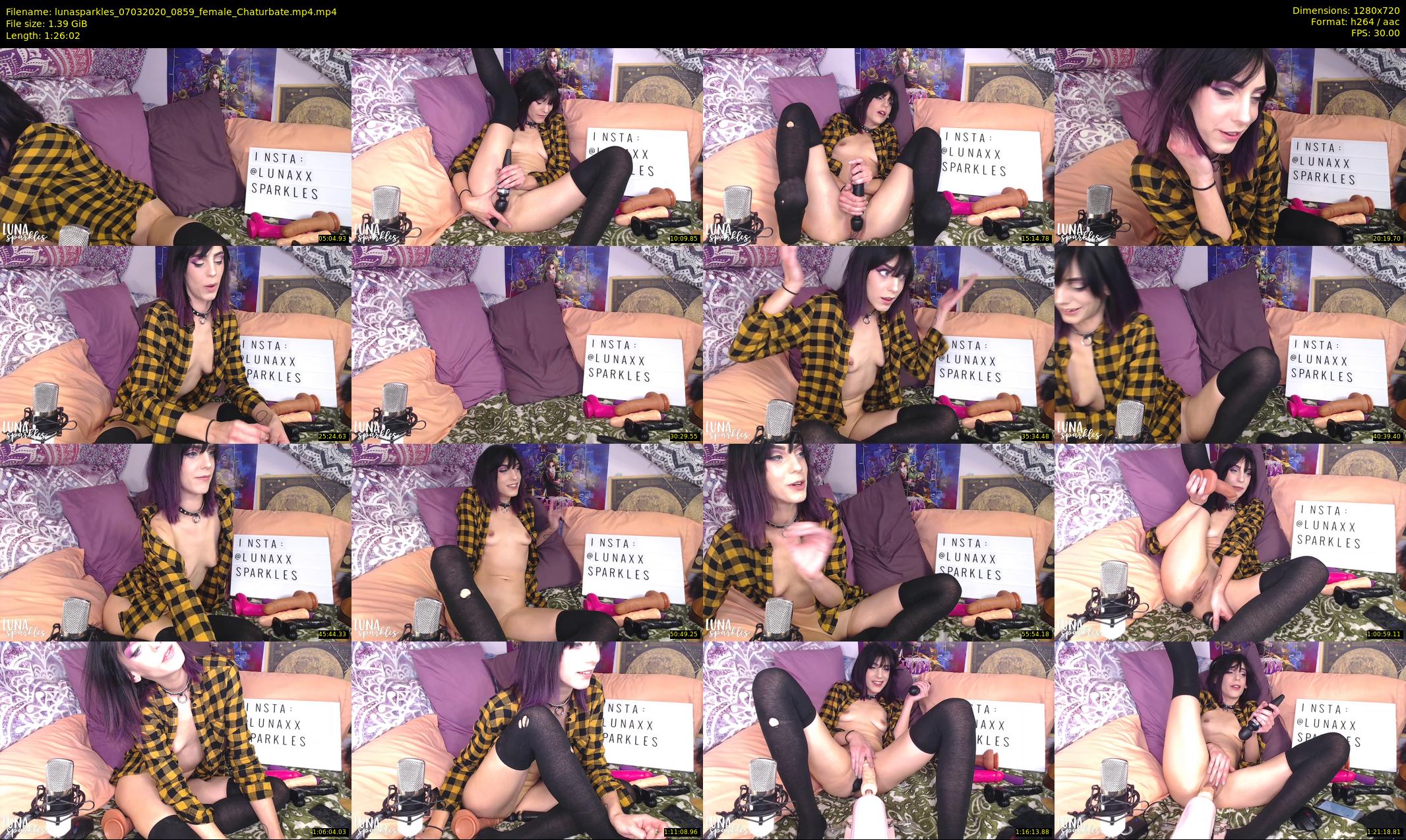 lunasparkles — 87 minute Chaturbate female cam show recording, 720p, Mar 7, 2020