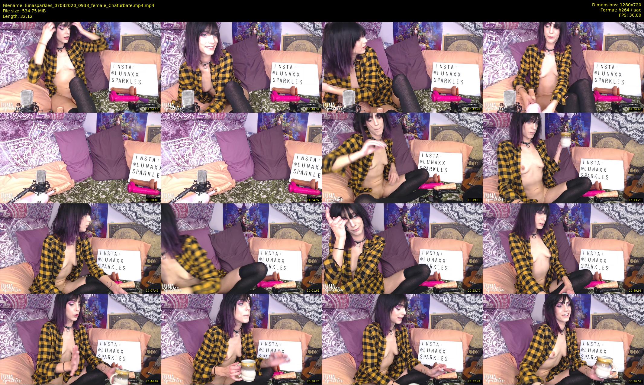 lunasparkles — 33 minute Chaturbate female cam show recording, 720p, Mar 7, 2020