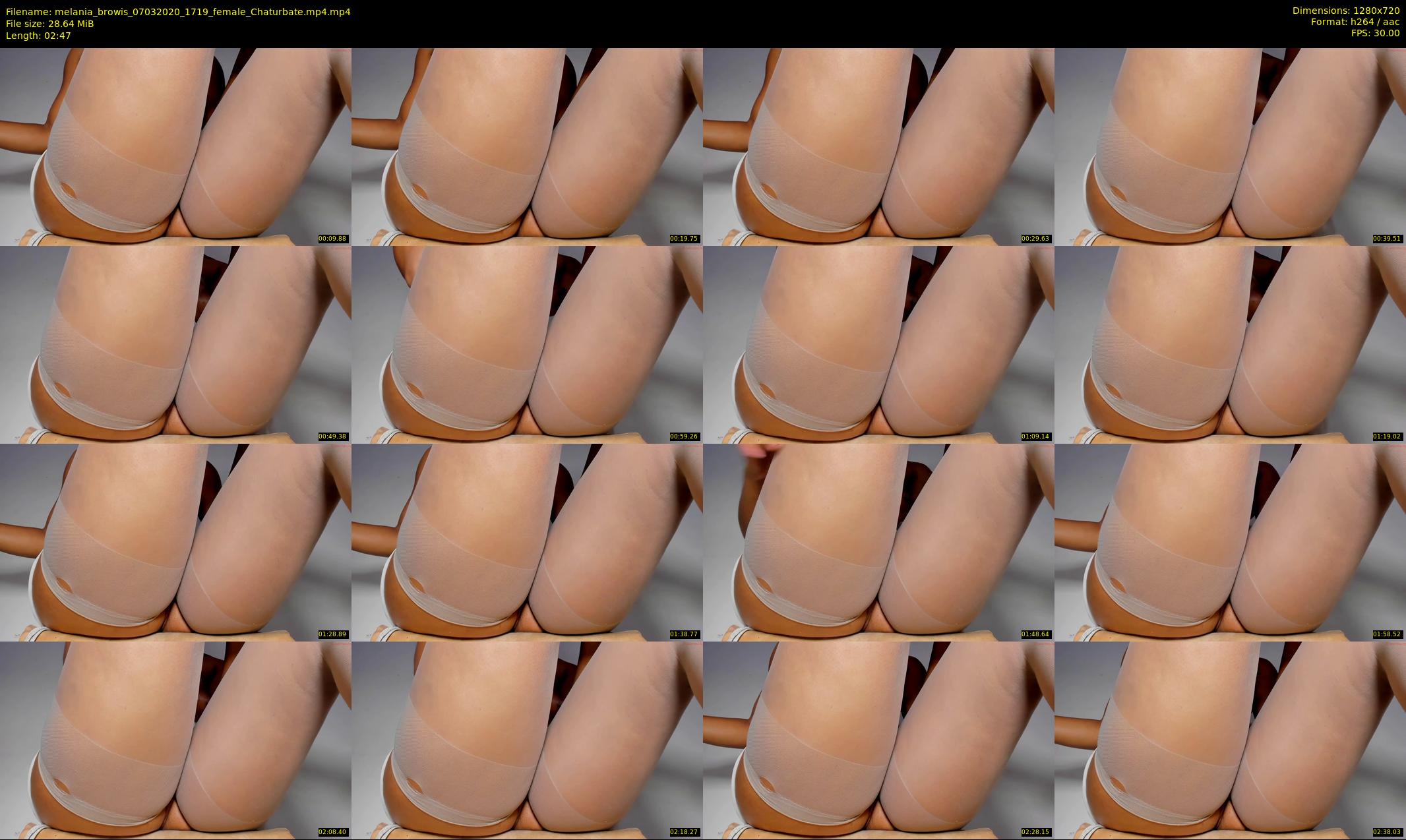 melania_browis — 3 minute Chaturbate female cam show recording, 720p, Mar 7, 2020
