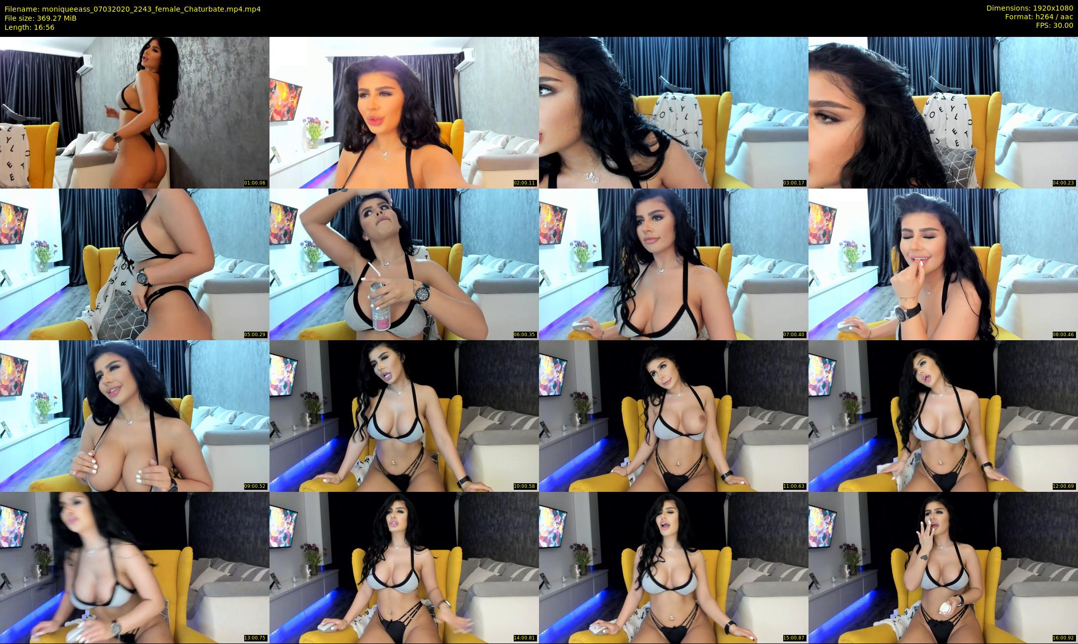 moniqueeass — 17 minute Chaturbate female cam show recording, 1080p, Mar 7, 2020