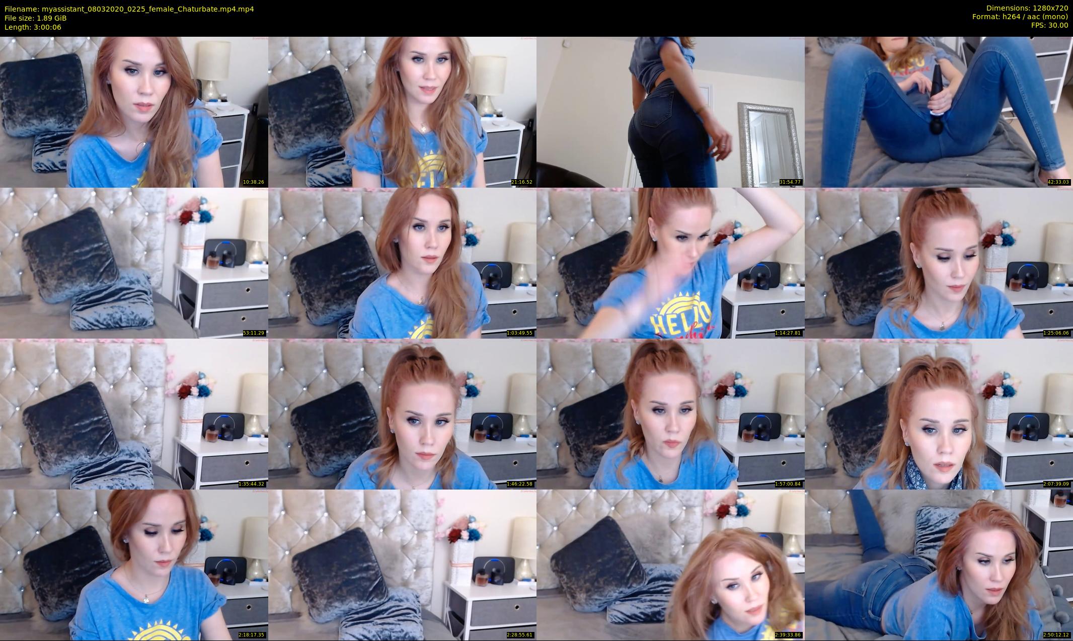 myassistant — 181 minute Chaturbate female cam show recording, 720p, Mar 8, 2020