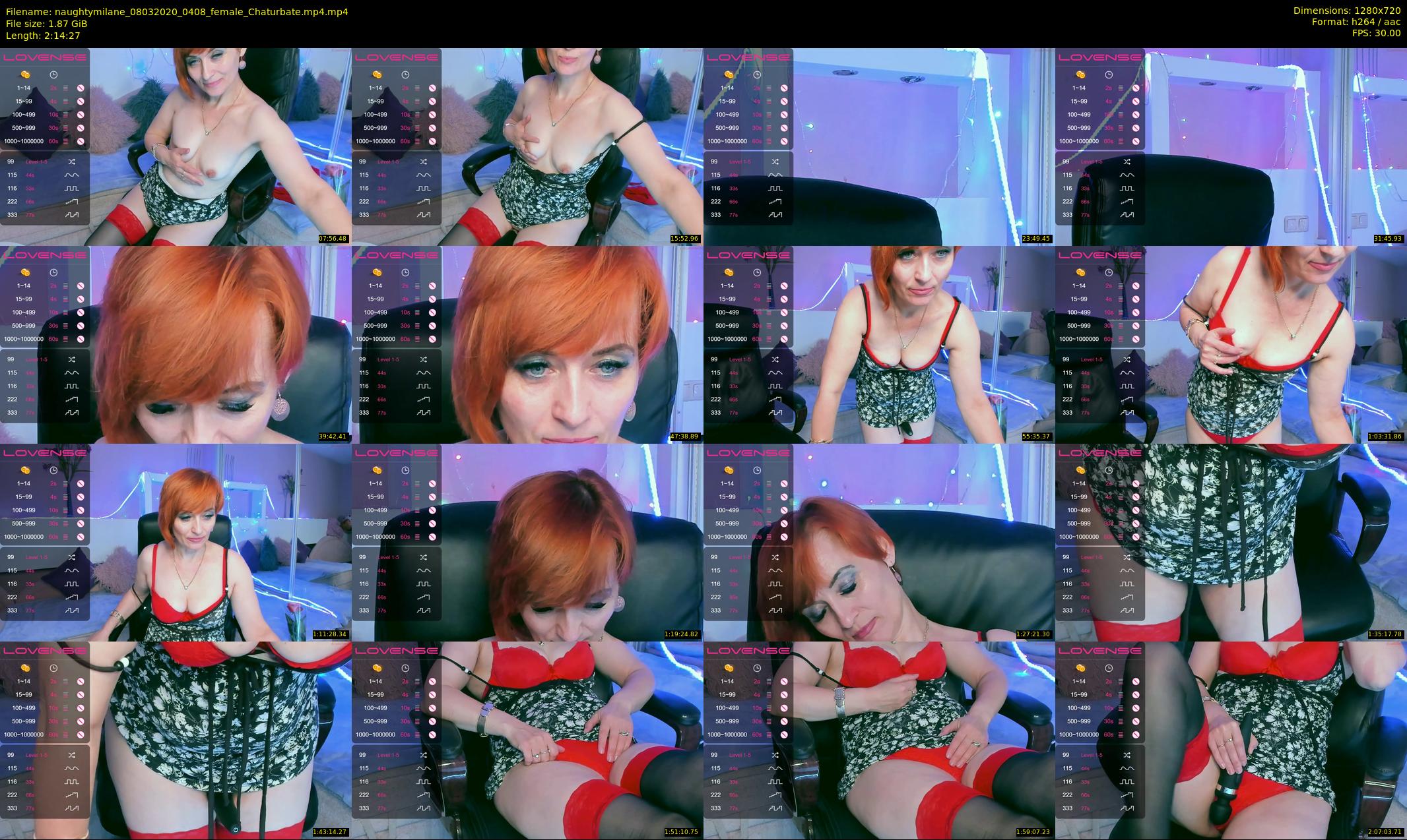 naughtymilane — 135 minute Chaturbate female cam show recording, 720p, Mar 8, 2020