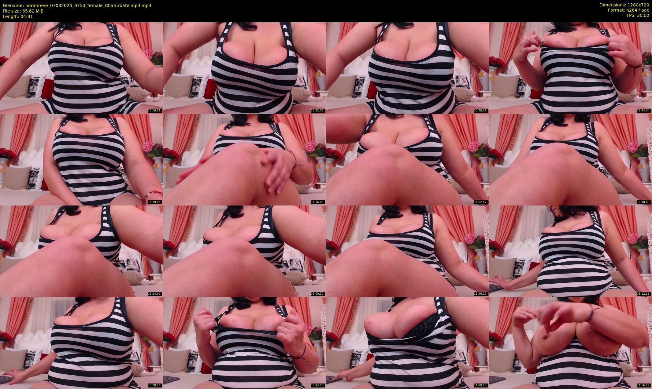 norahreve — 5 minute Chaturbate female cam show recording, 720p, Mar 7, 2020