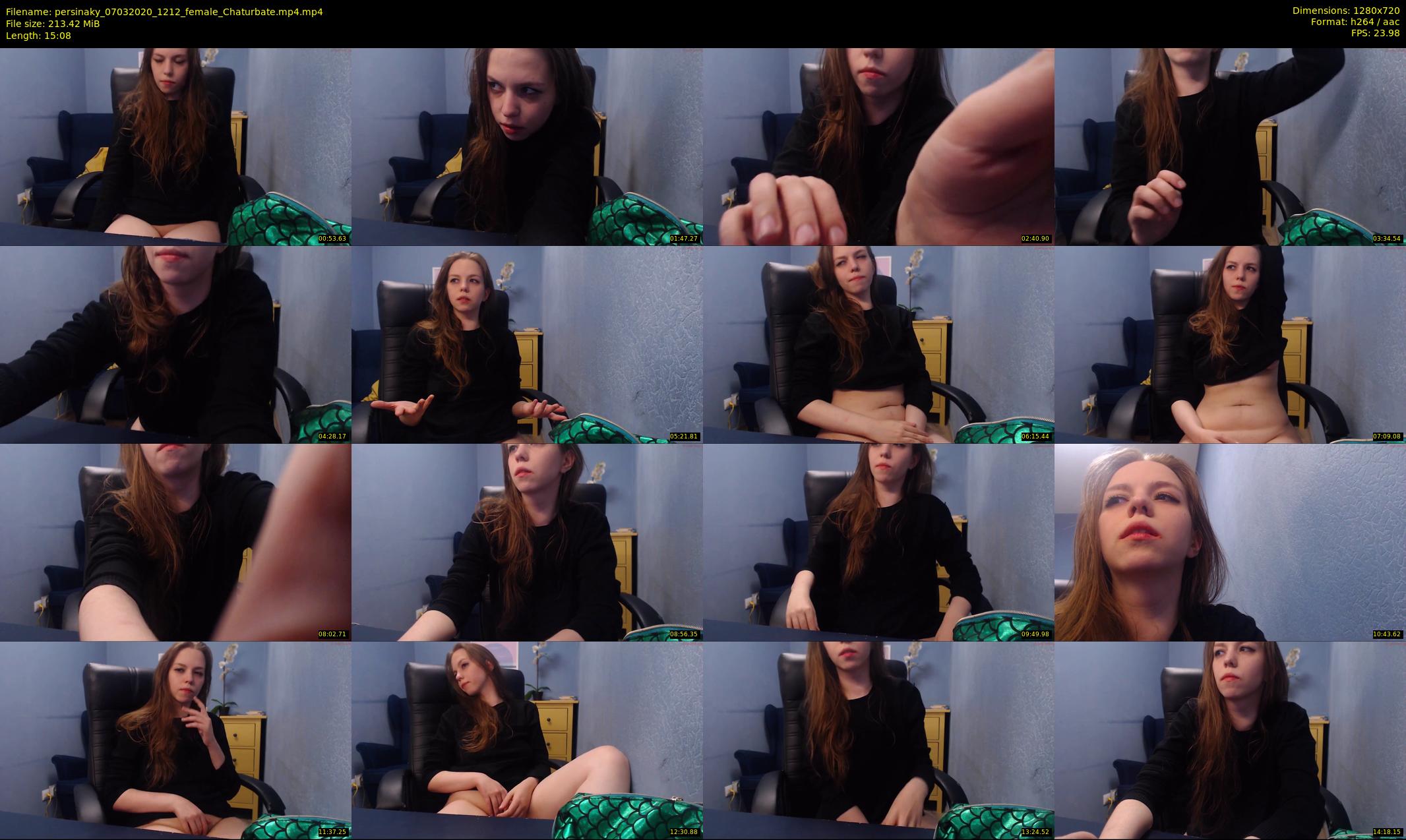 persinaky — 16 minute Chaturbate female cam show recording, 720p, Mar 7, 2020