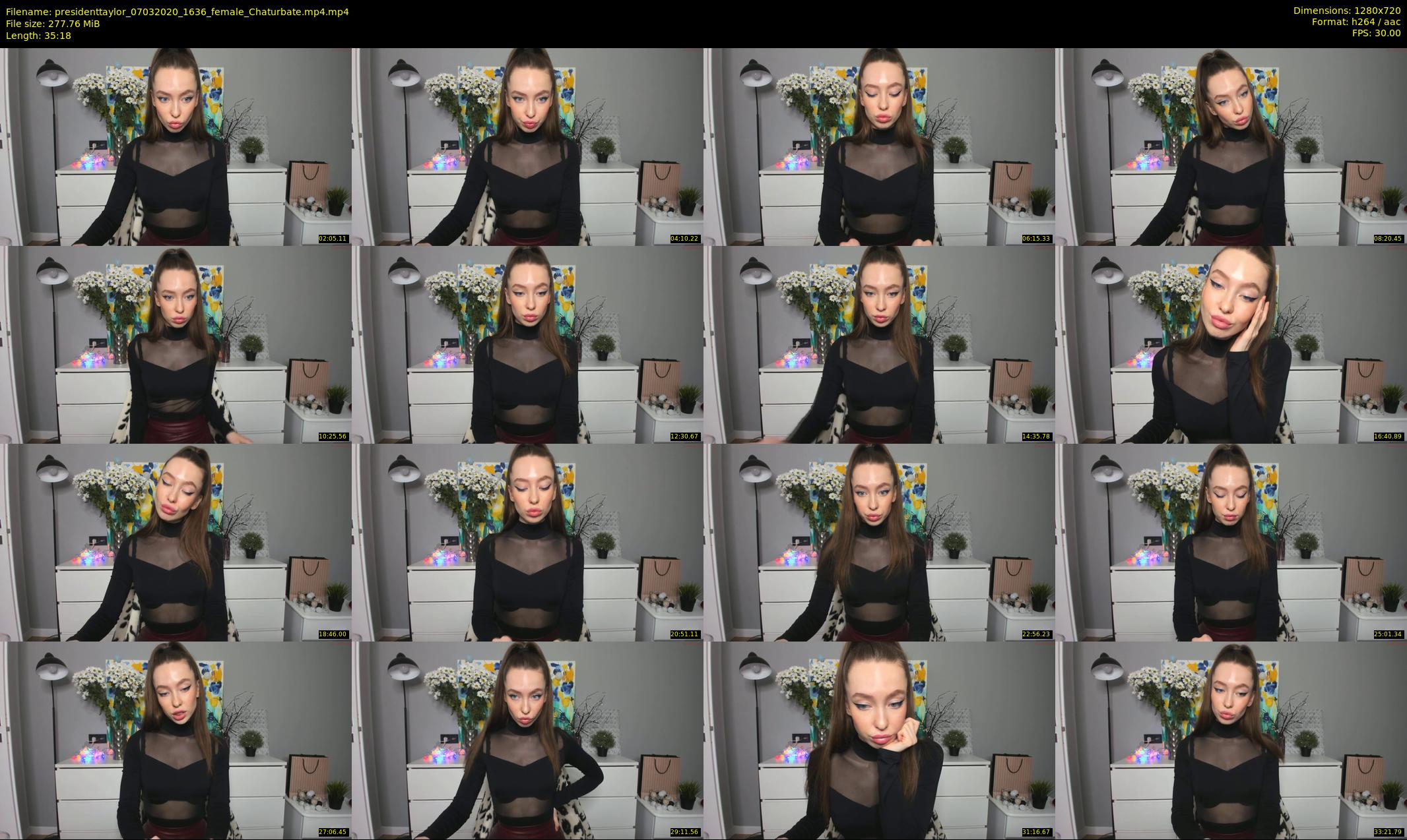 presidenttaylor — 36 minute Chaturbate female cam show recording, 720p, Mar 7, 2020