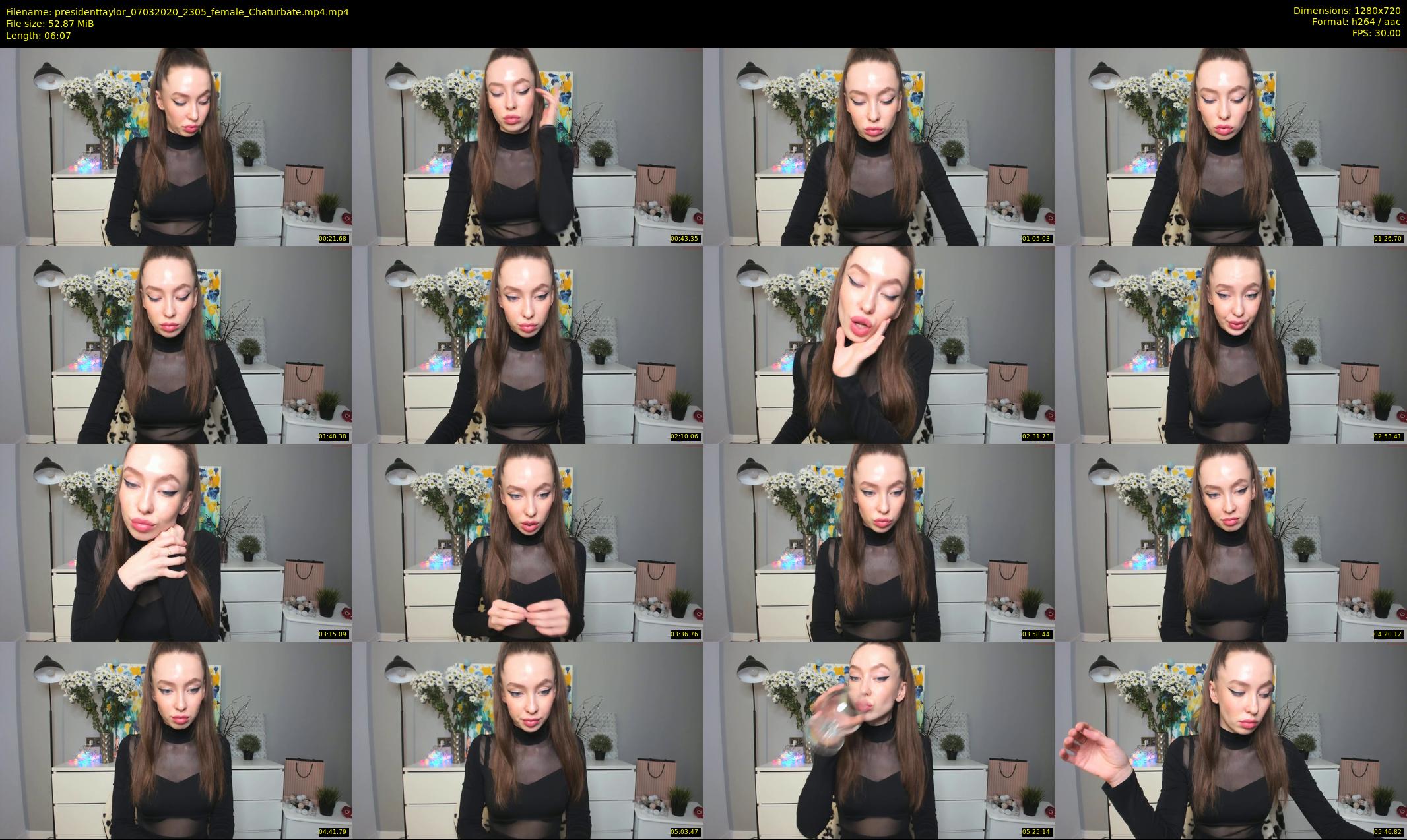 presidenttaylor — 7 minute Chaturbate female cam show recording, 720p, Mar 7, 2020