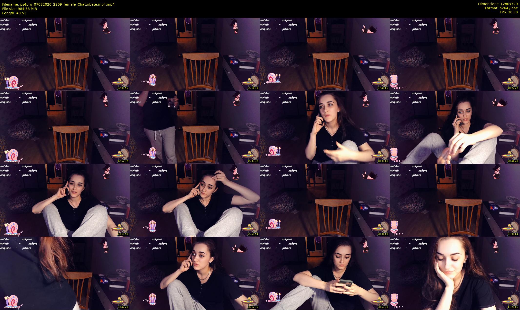 ps4pro — 44 minute Chaturbate female cam show recording, 720p, Mar 7, 2020