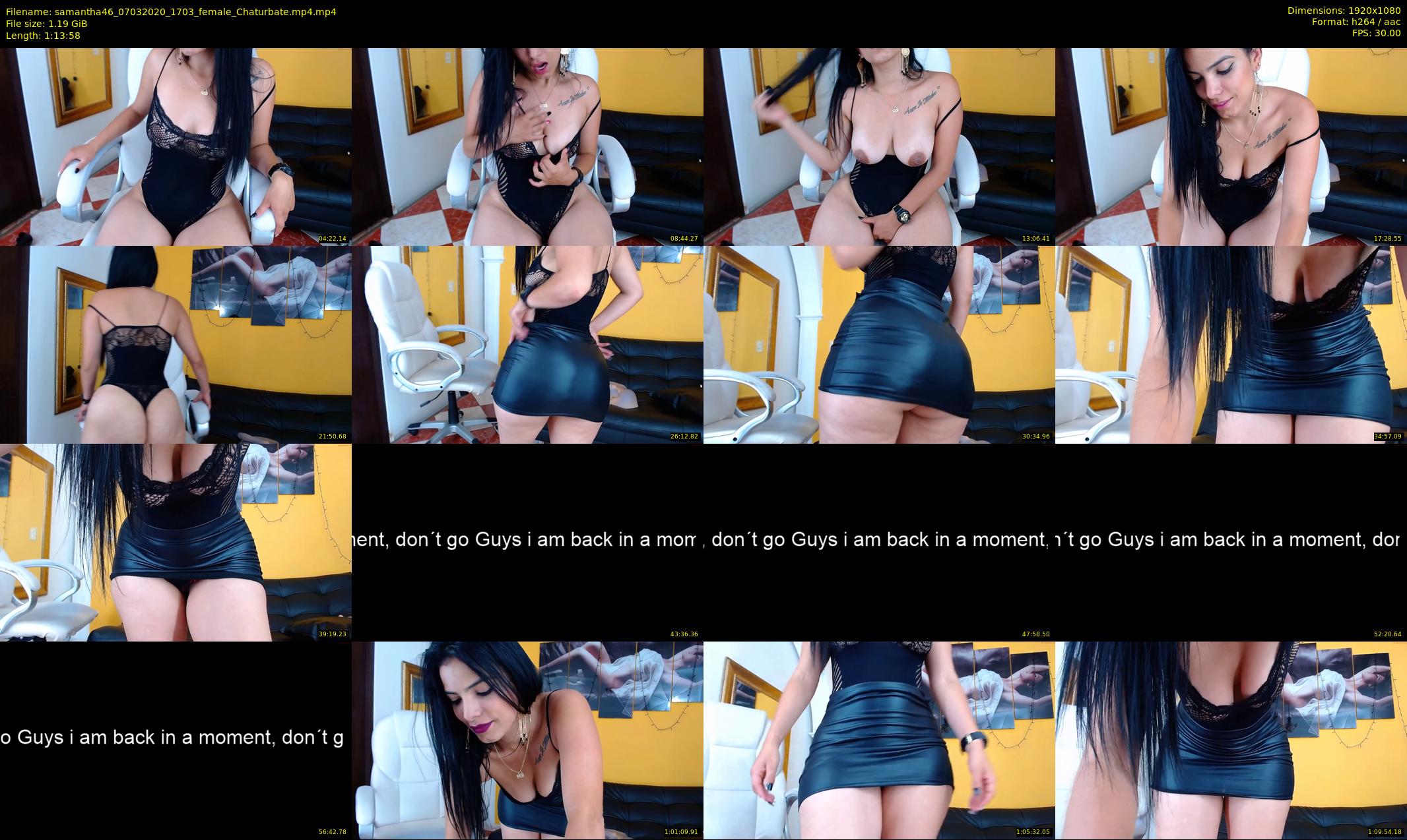 samantha46 — 74 minute Chaturbate female cam show recording, 1080p, Mar 7, 2020