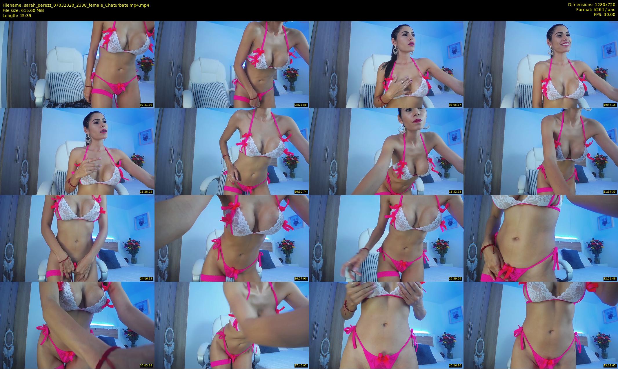 sarah_perezz — 46 minute Chaturbate female cam show recording, 720p, Mar 7, 2020