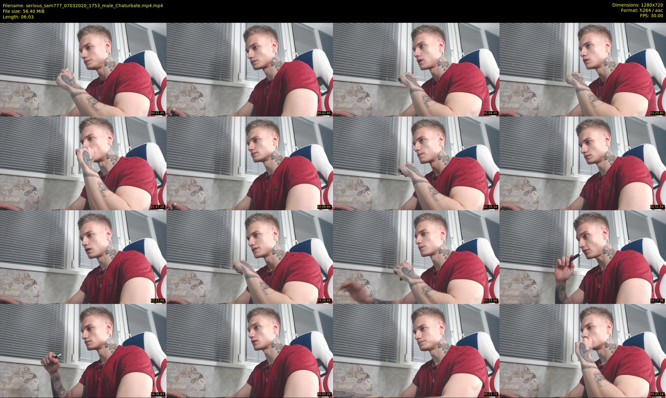 serious_sam777 — 7 minute Chaturbate male cam show recording, 720p, Mar 7, 2020