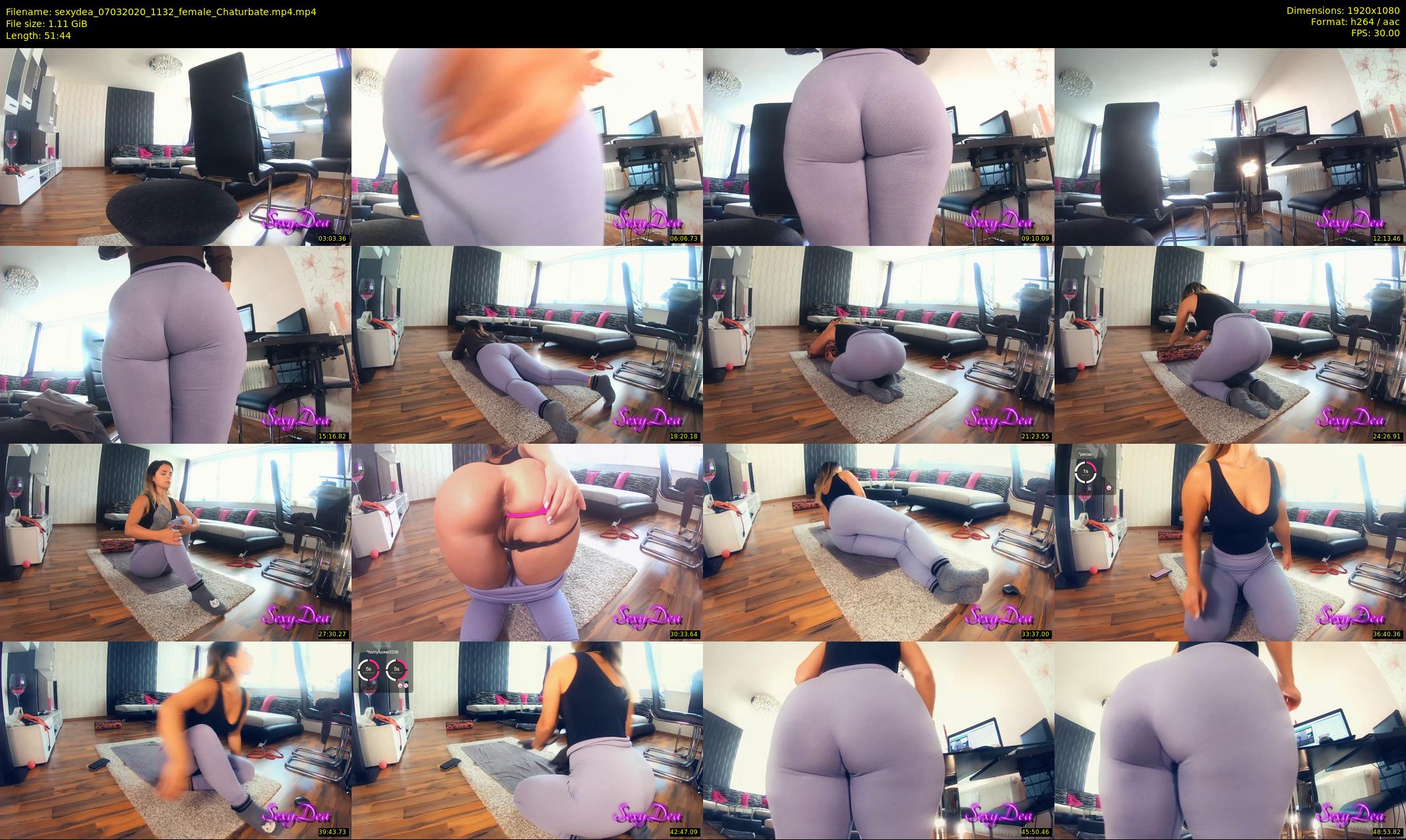 sexydea — 52 minute Chaturbate female cam show recording, 1080p, Mar 7, 2020