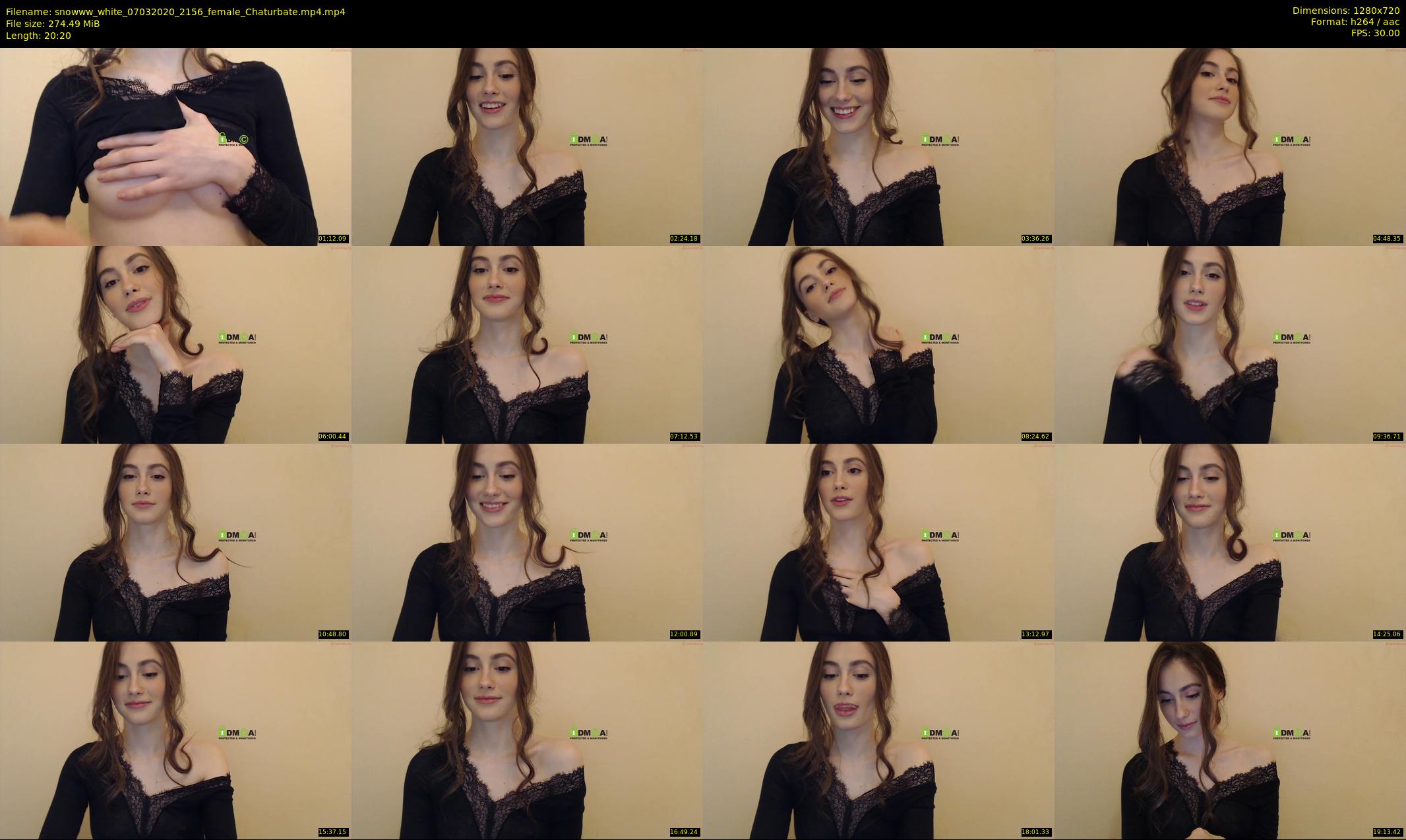 snowww_white — 21 minute Chaturbate female cam show recording, 720p, Mar 7, 2020