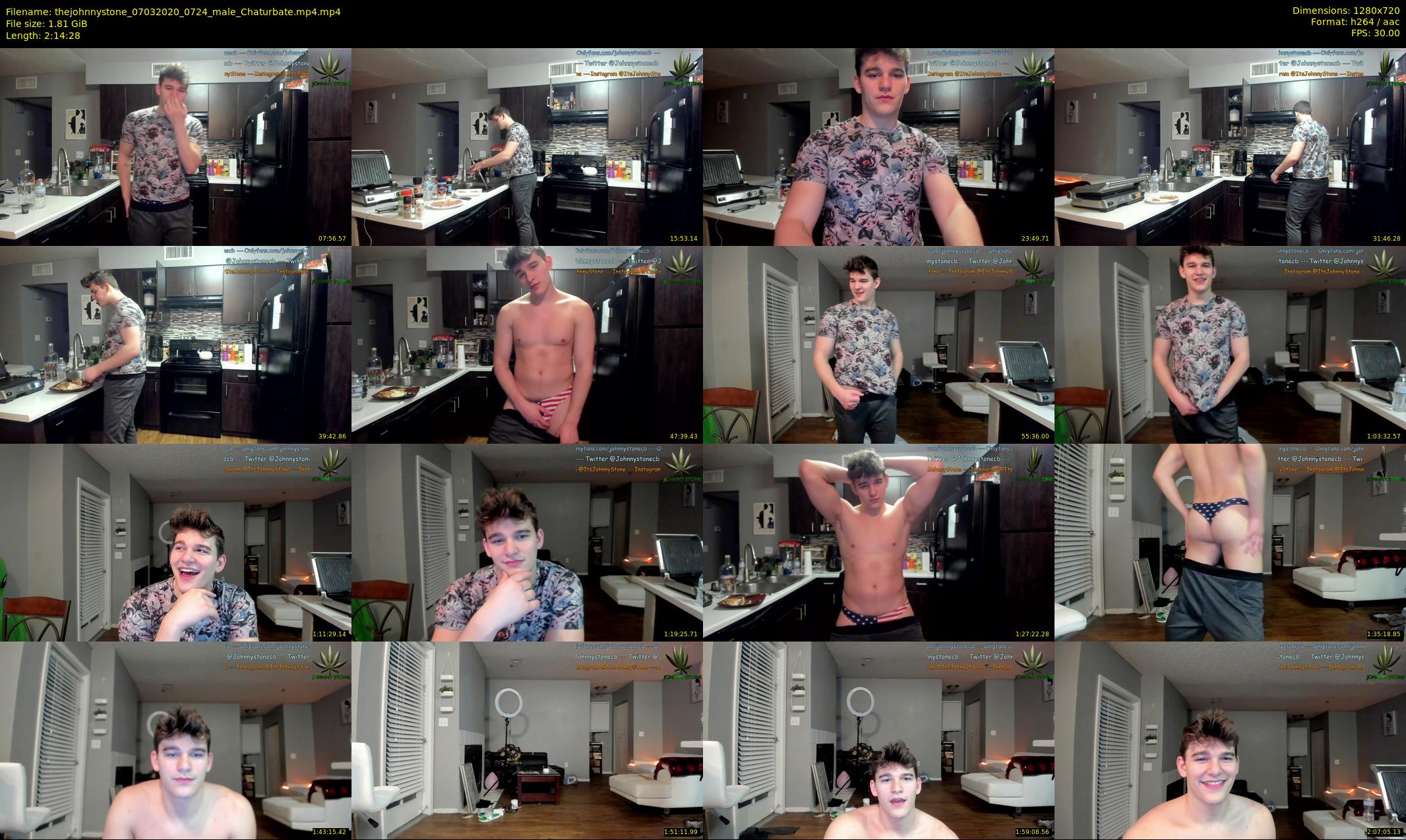 thejohnnystone — 135 minute Chaturbate male cam show recording, 720p, Mar 7, 2020