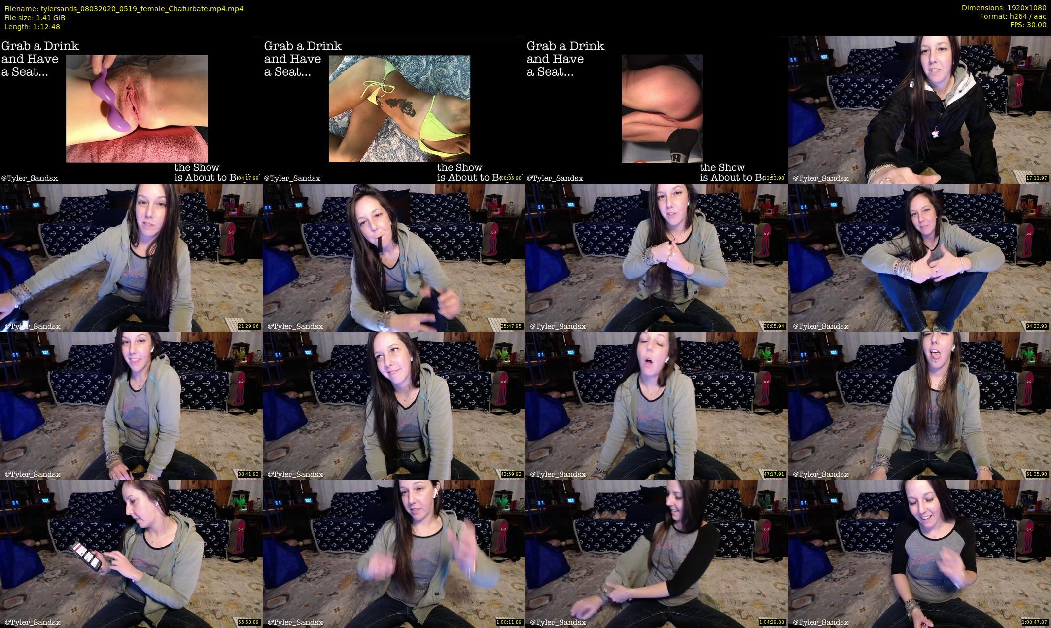 tylersands — 73 minute Chaturbate female cam show recording, 1080p, Mar 8, 2020