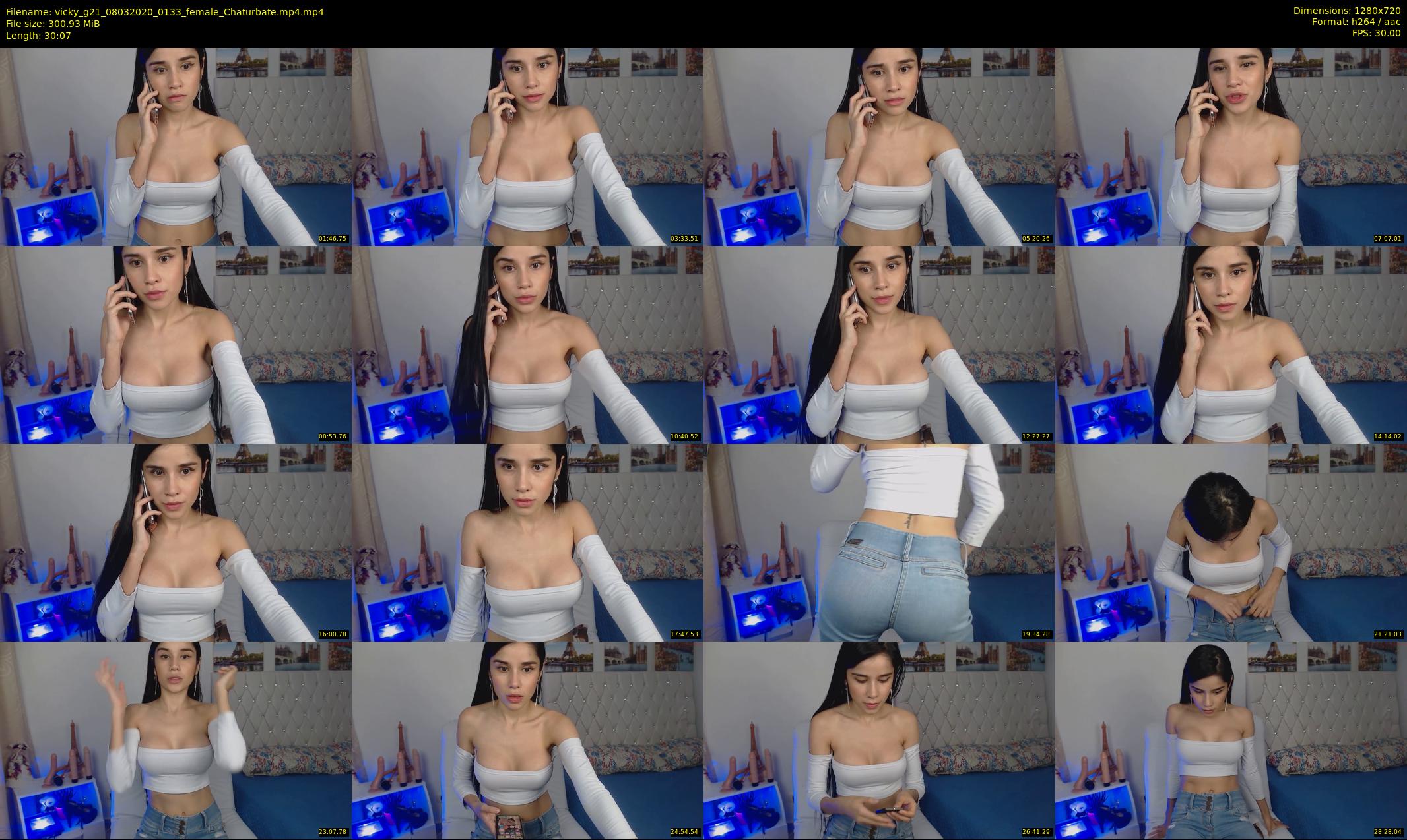 vicky_g21 — 31 minute Chaturbate female cam show recording, 720p, Mar 8, 2020