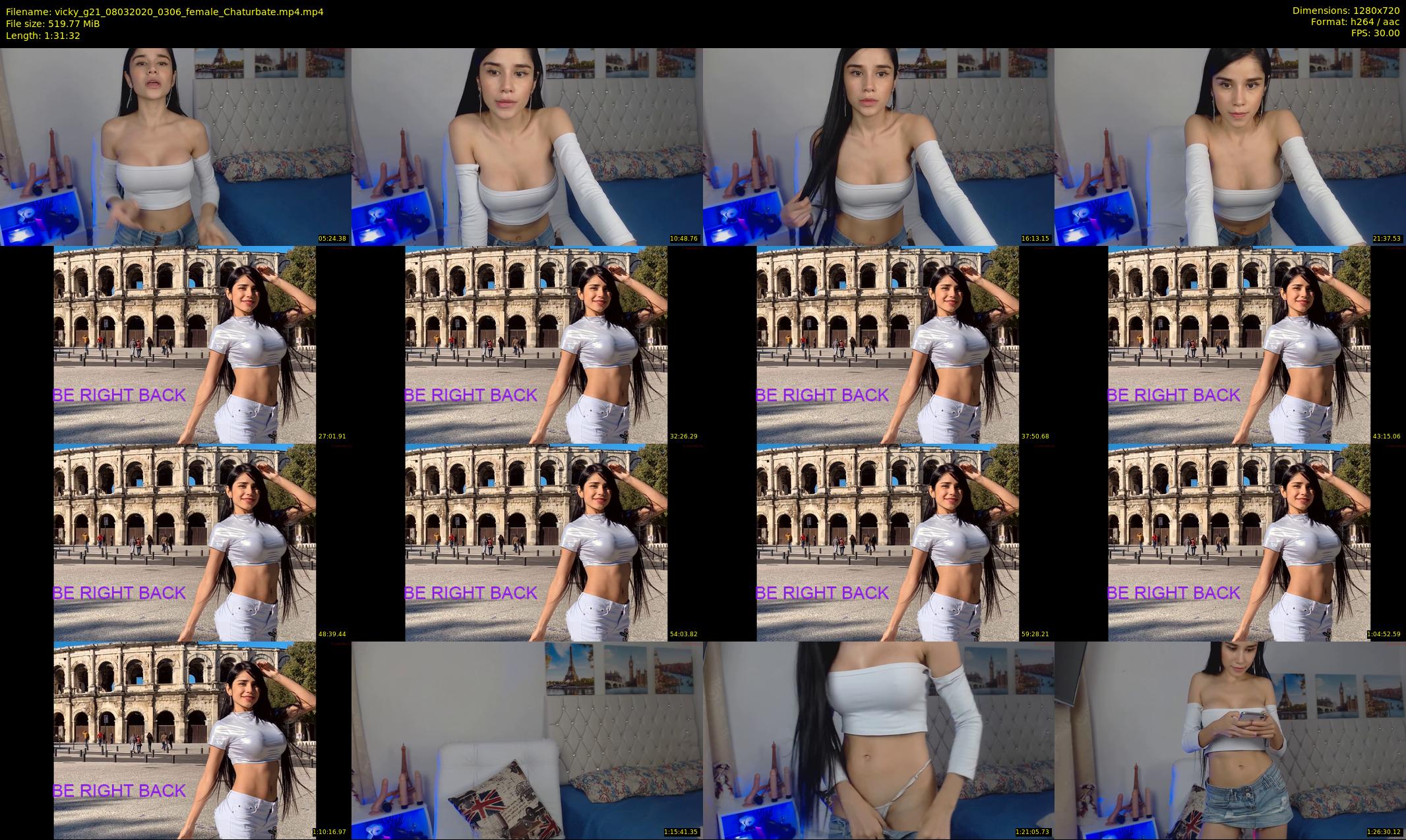 vicky_g21 — 92 minute Chaturbate female cam show recording, 720p, Mar 8, 2020