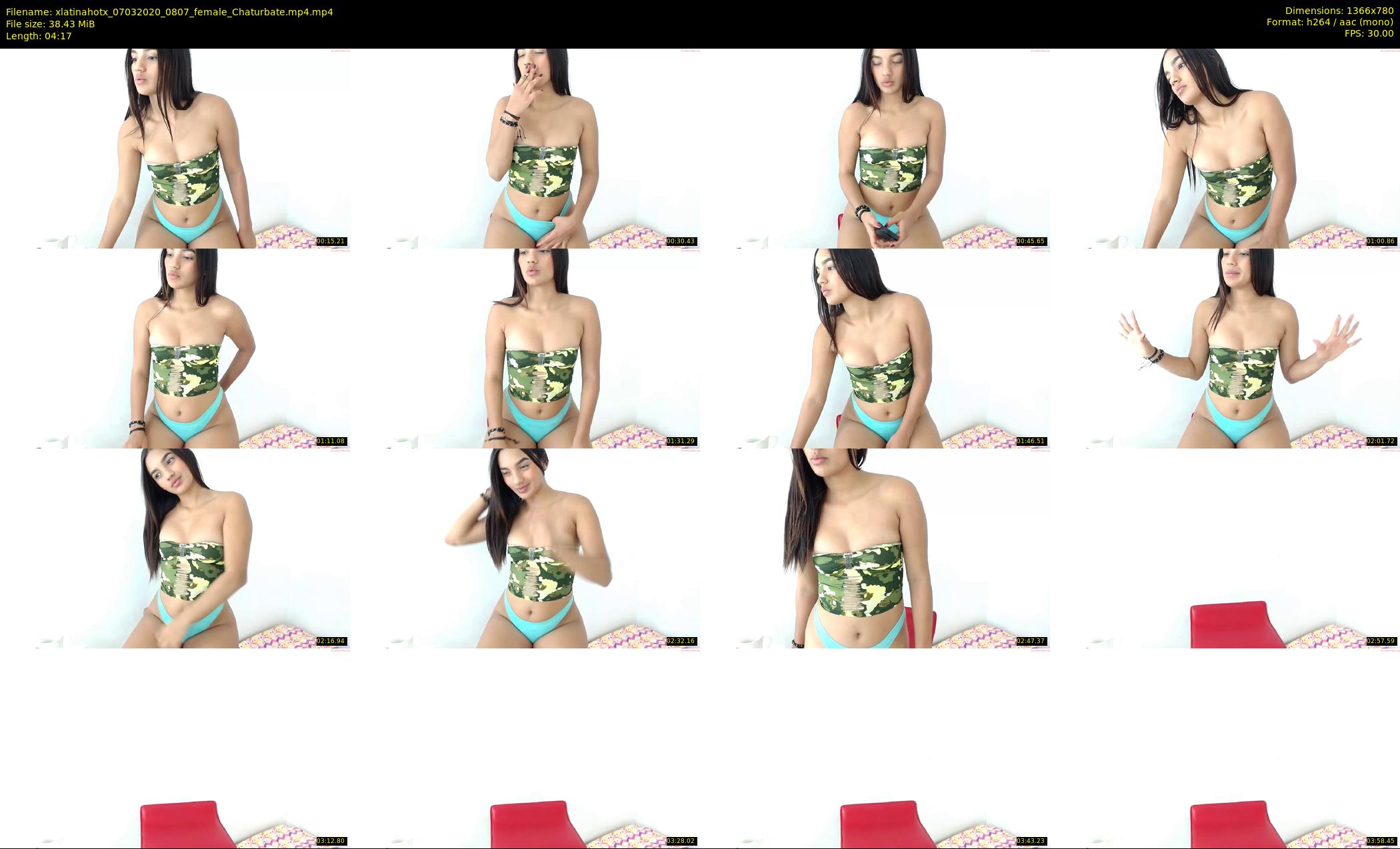 xlatinahotx — 5 minute Chaturbate female cam show recording, 720p, Mar 7, 2020