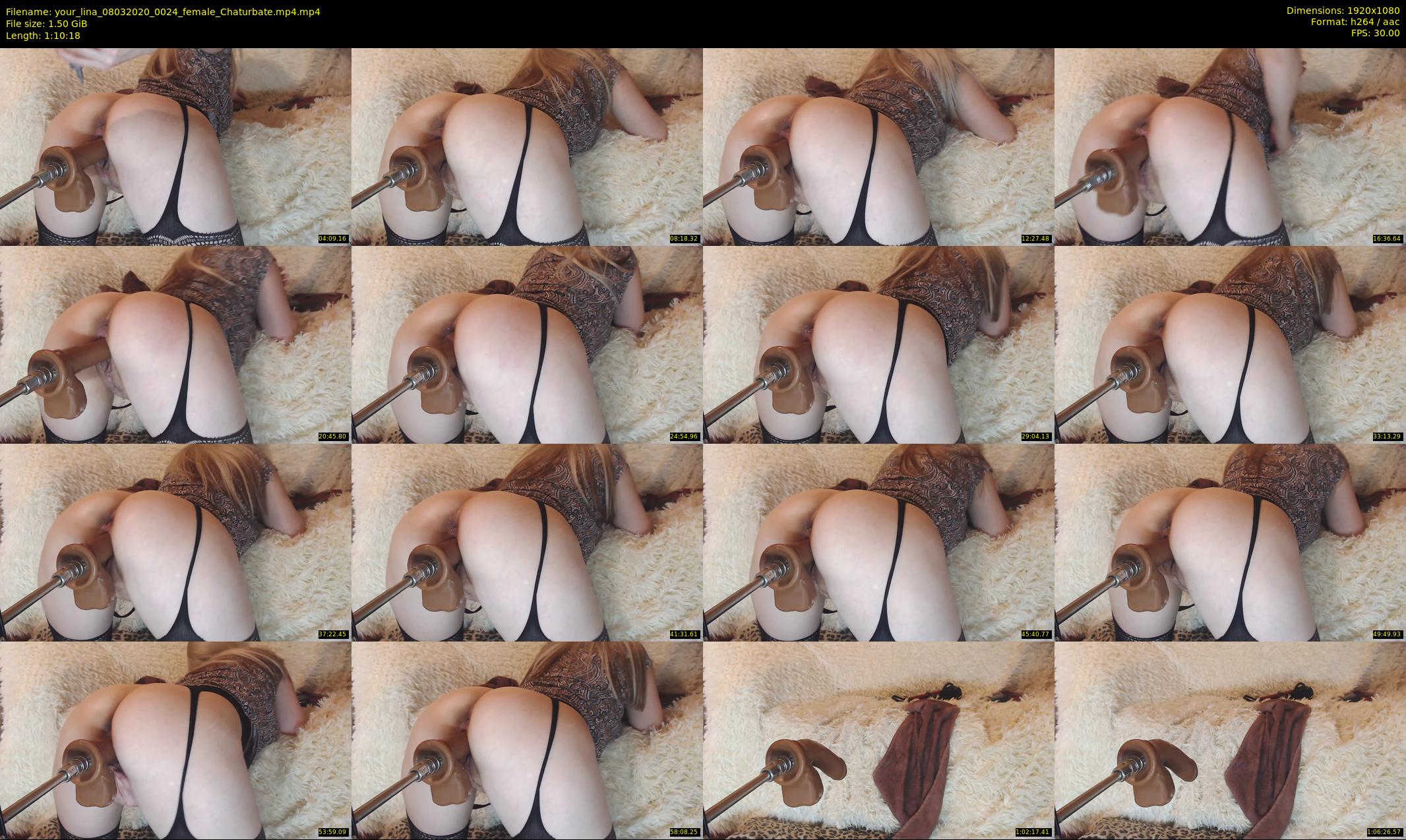 your_lina — 71 minute Chaturbate female cam show recording, 1080p, Mar 8, 2020