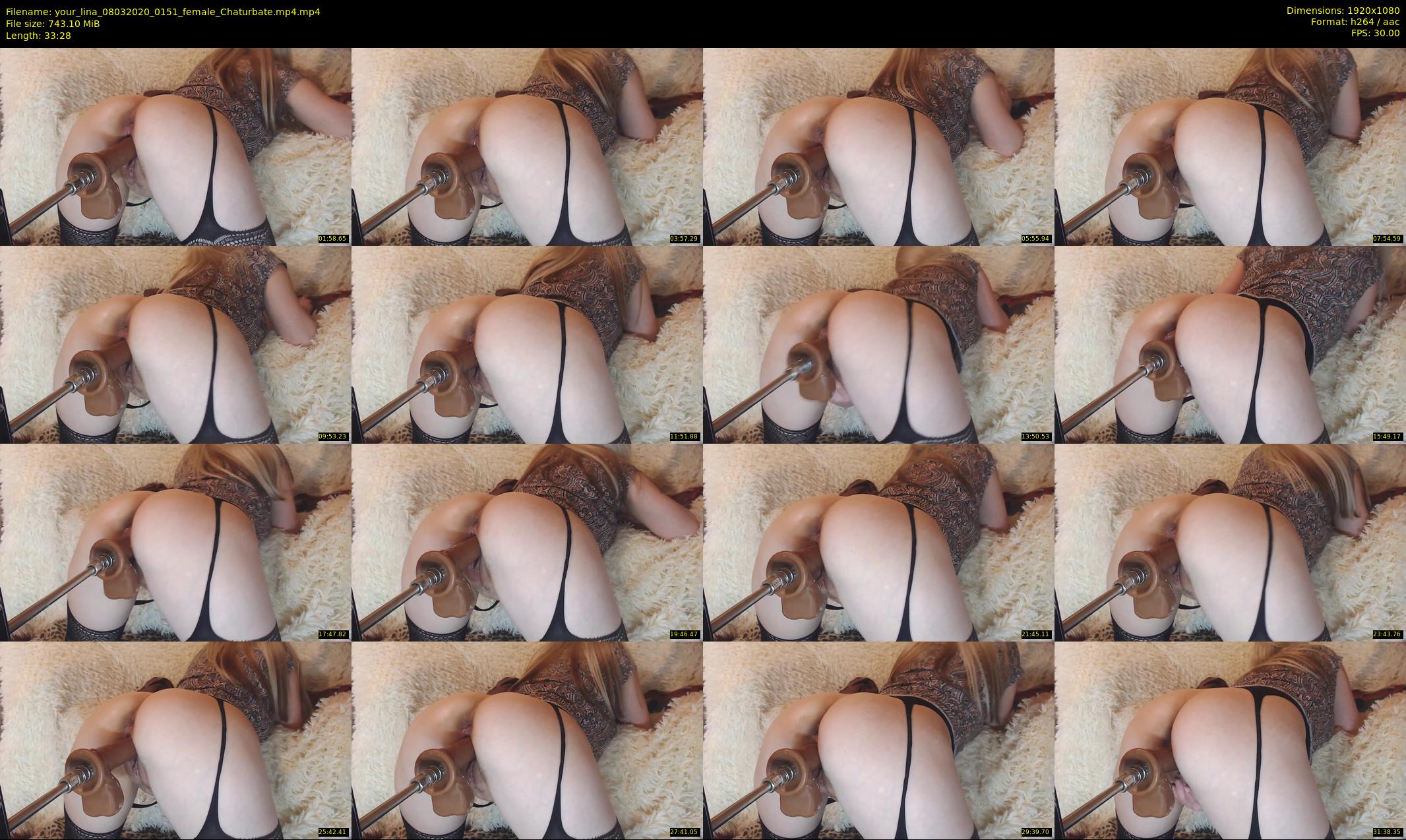 your_lina — 34 minute Chaturbate female cam show recording, 1080p, Mar 8, 2020