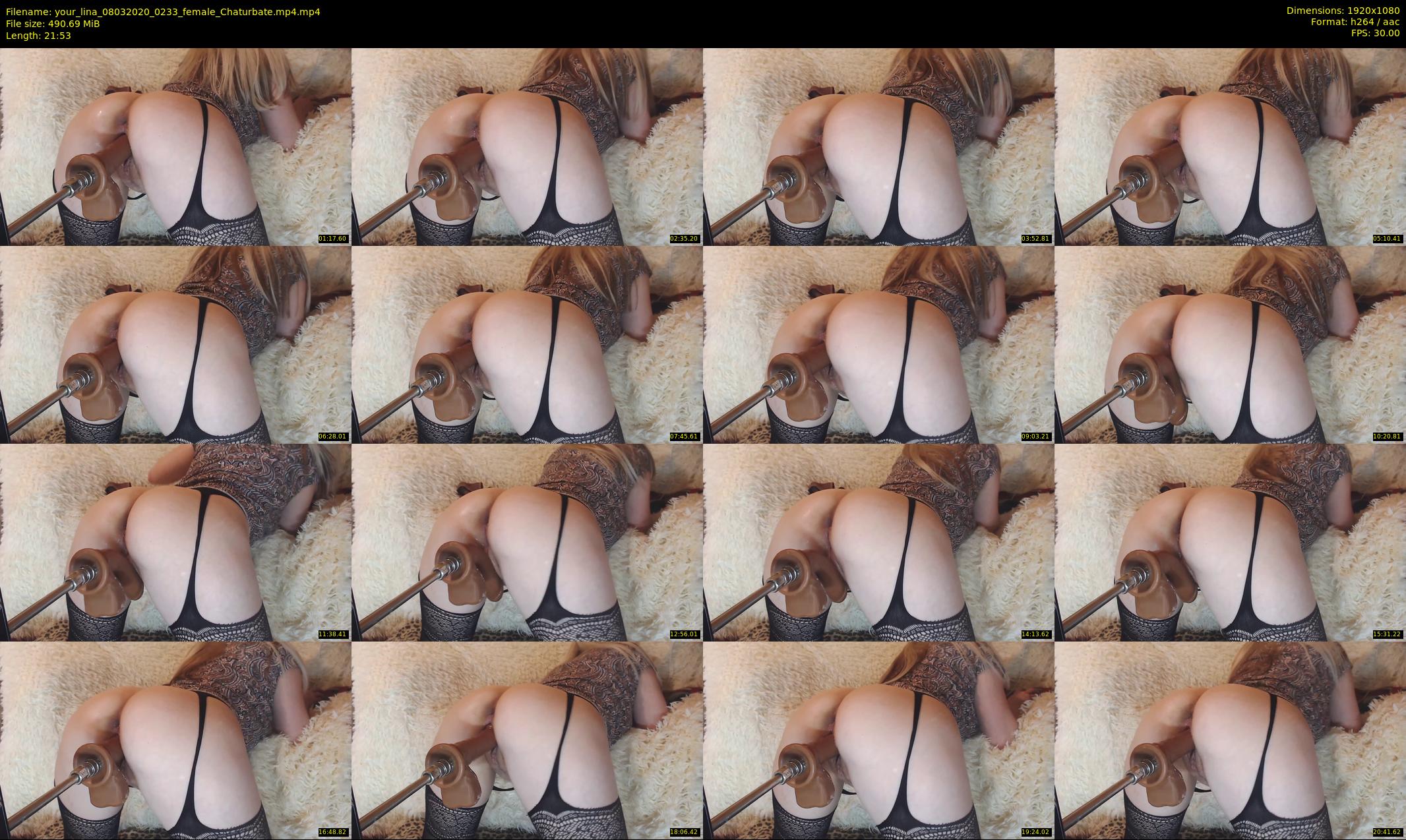 your_lina — 22 minute Chaturbate female cam show recording, 1080p, Mar 8, 2020