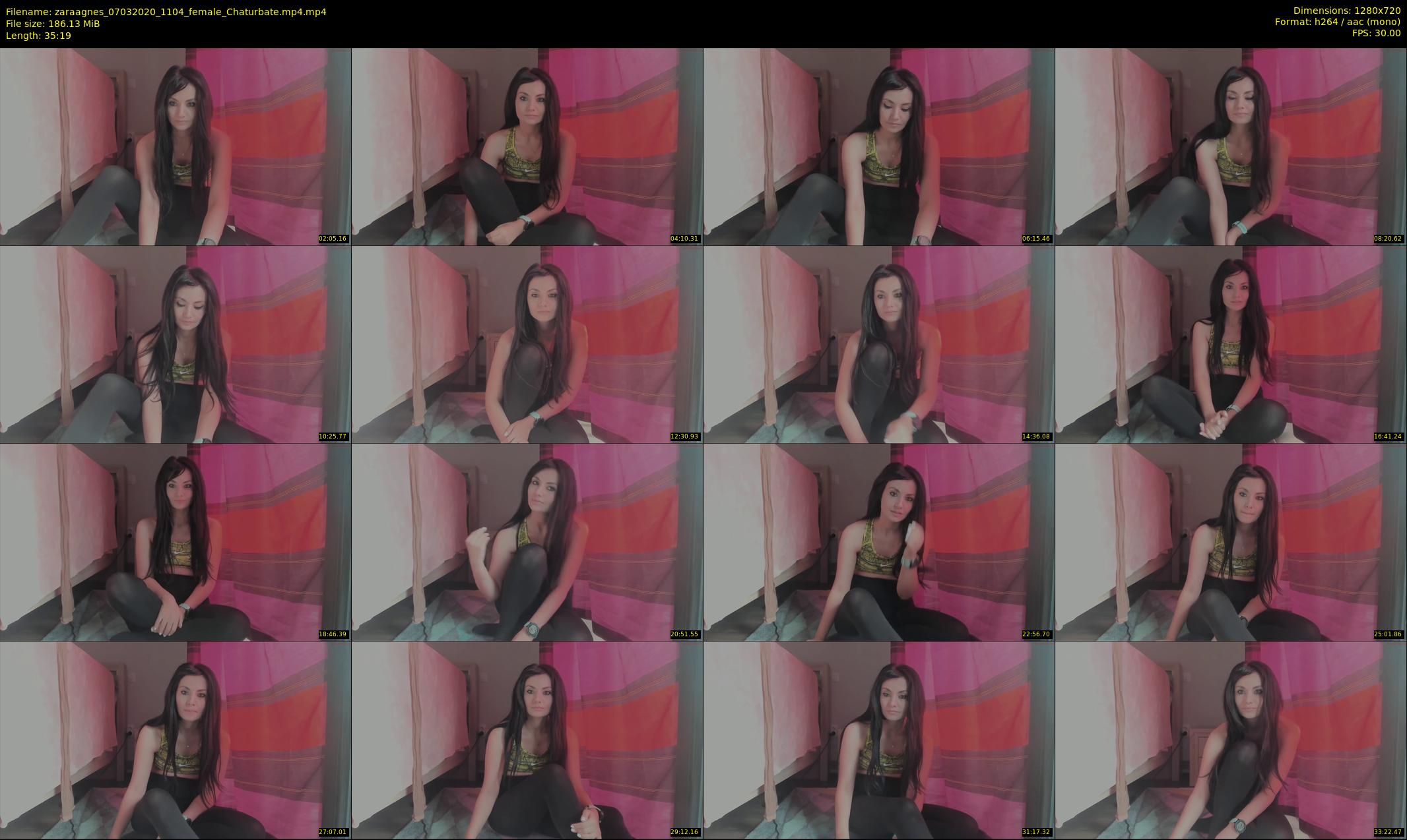 zaraagnes — 36 minute Chaturbate female cam show recording, 720p, Mar 7, 2020