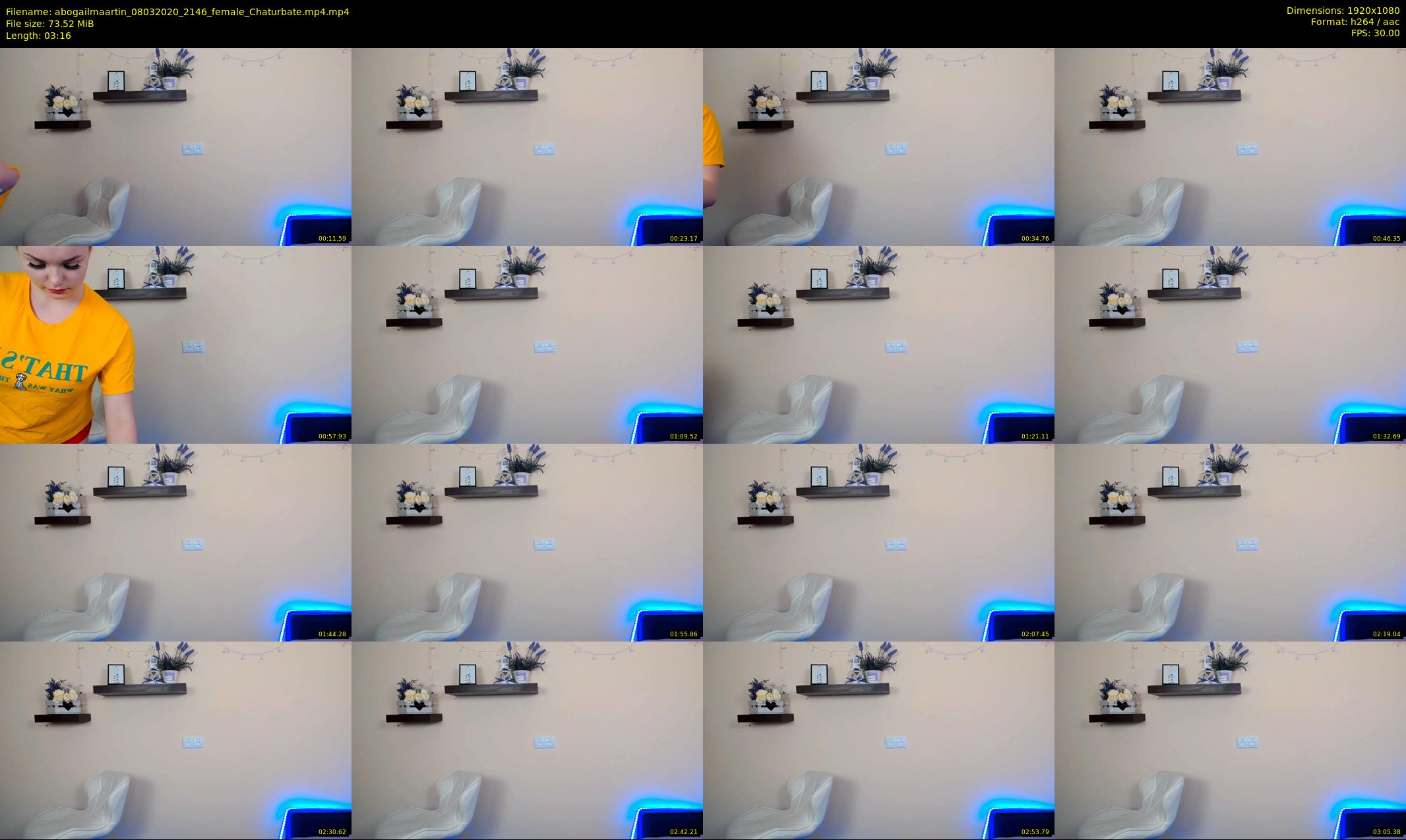 abogailmaartin — 4 minute Chaturbate female cam show recording, 1080p, Mar 8, 2020