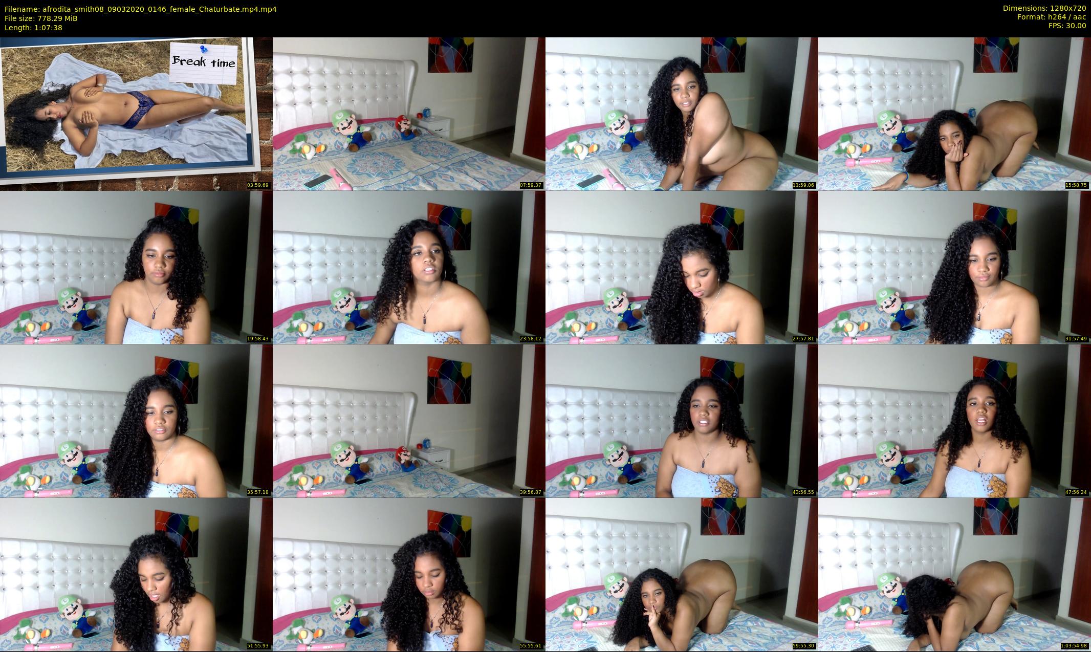 afrodita_smith08 — 68 minute Chaturbate female cam show recording, 720p, Mar 9, 2020
