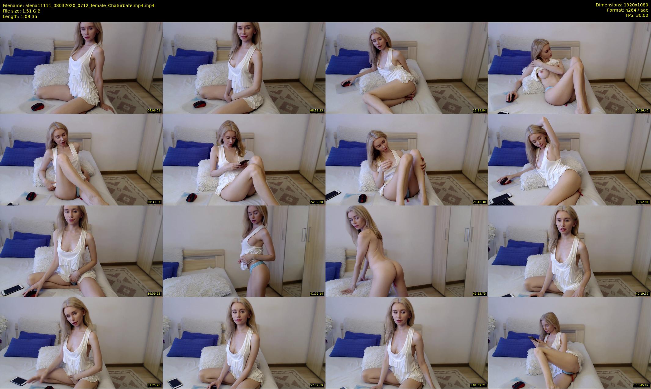 alena11111 — 70 minute Chaturbate female cam show recording, 1080p, Mar 8, 2020