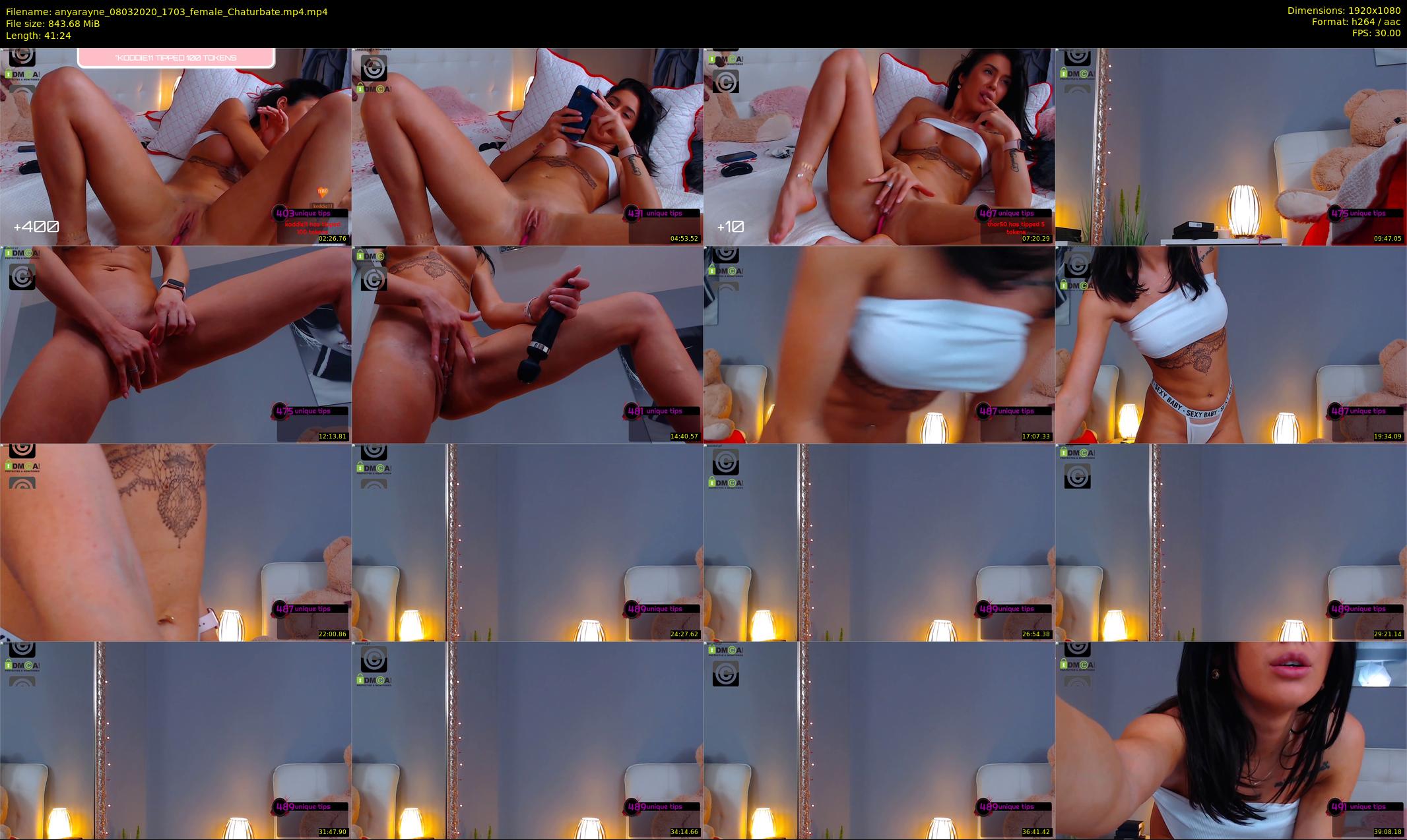 anyarayne — 42 minute Chaturbate female cam show recording, 1080p, Mar 8, 2020