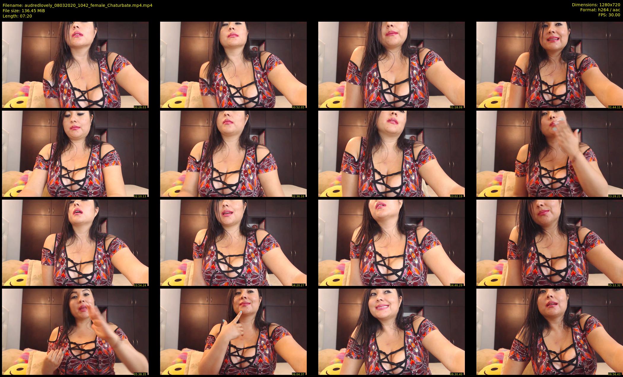 audredlovely — 8 minute Chaturbate female cam show recording, 720p, Mar 8, 2020