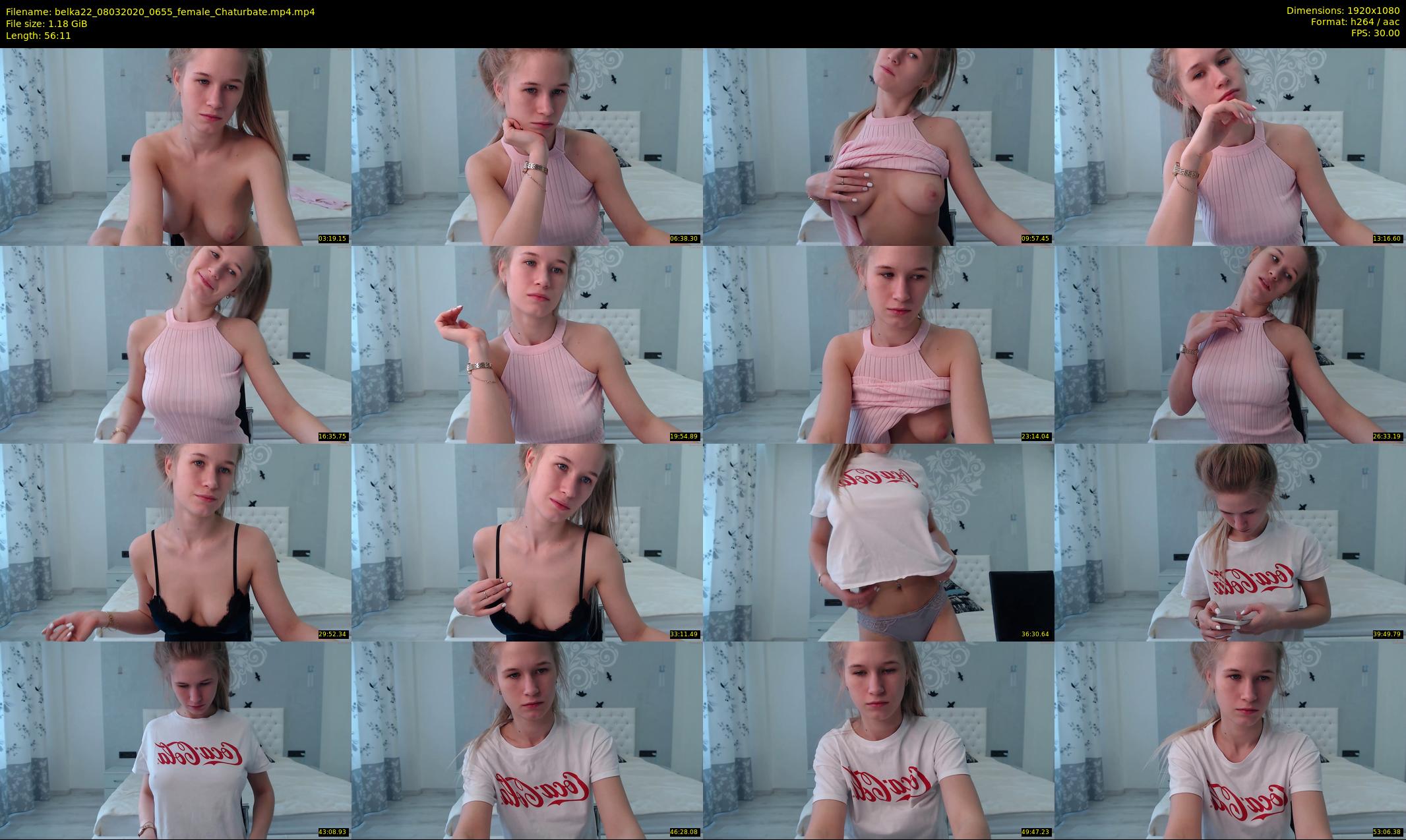 belka22 — 57 minute Chaturbate female cam show recording, 1080p, Mar 8, 2020