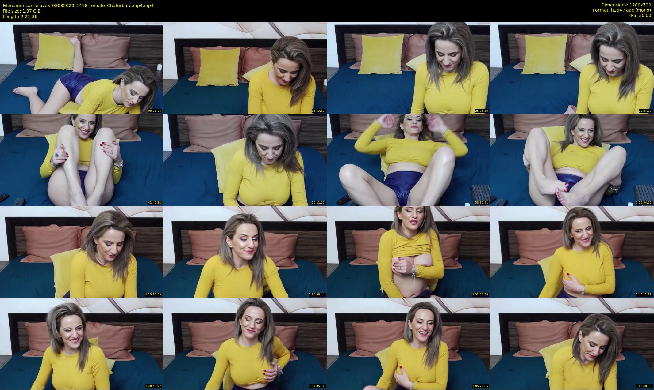 carrielovex — 142 minute Chaturbate female cam show recording, 720p, Mar 8, 2020
