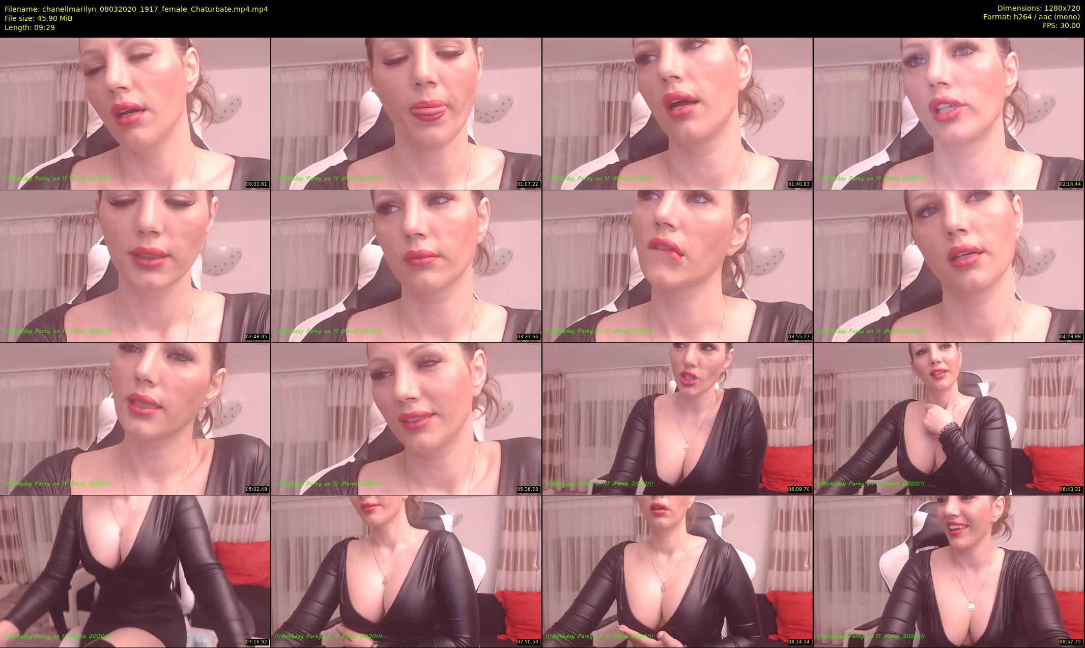 chanellmarilyn — 10 minute Chaturbate female cam show recording, 720p, Mar 8, 2020