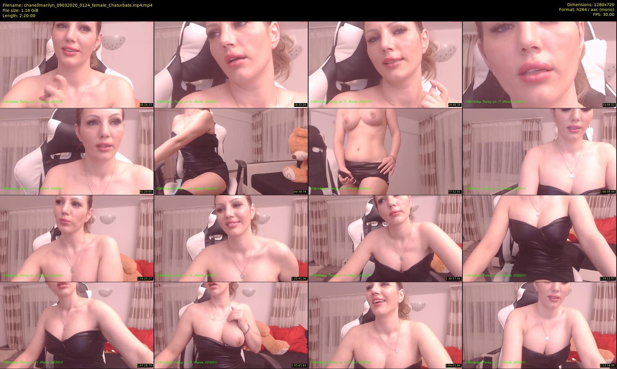 chanellmarilyn — 140 minute Chaturbate female cam show recording, 720p, Mar 9, 2020