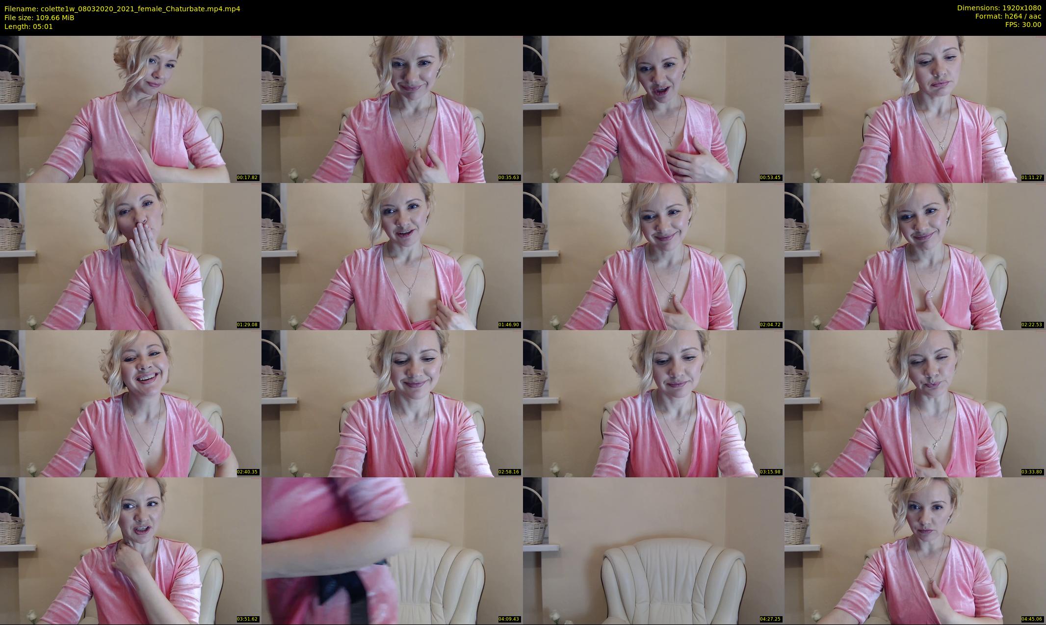 colette1w — 6 minute Chaturbate female cam show recording, 1080p, Mar 8, 2020